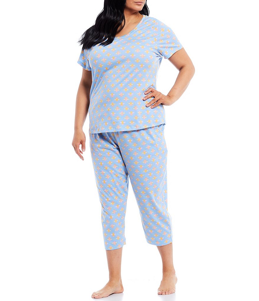 Sleep Sense Plus Graphic Bees Print Jersey Knit Sleep Tee