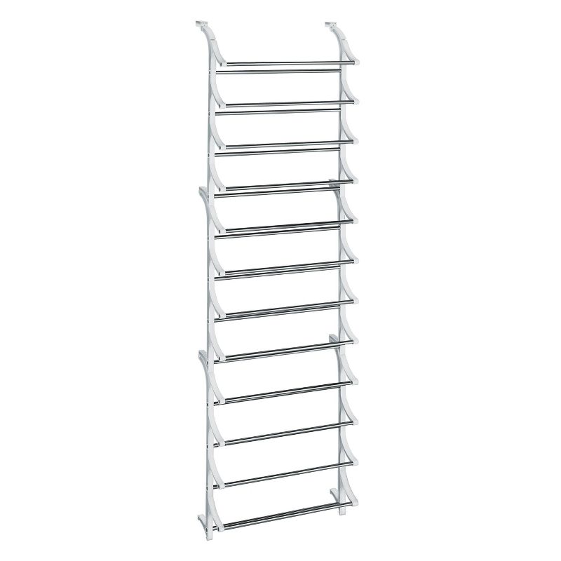 Lynk 36 Pair Over Door Shoe Rack - White