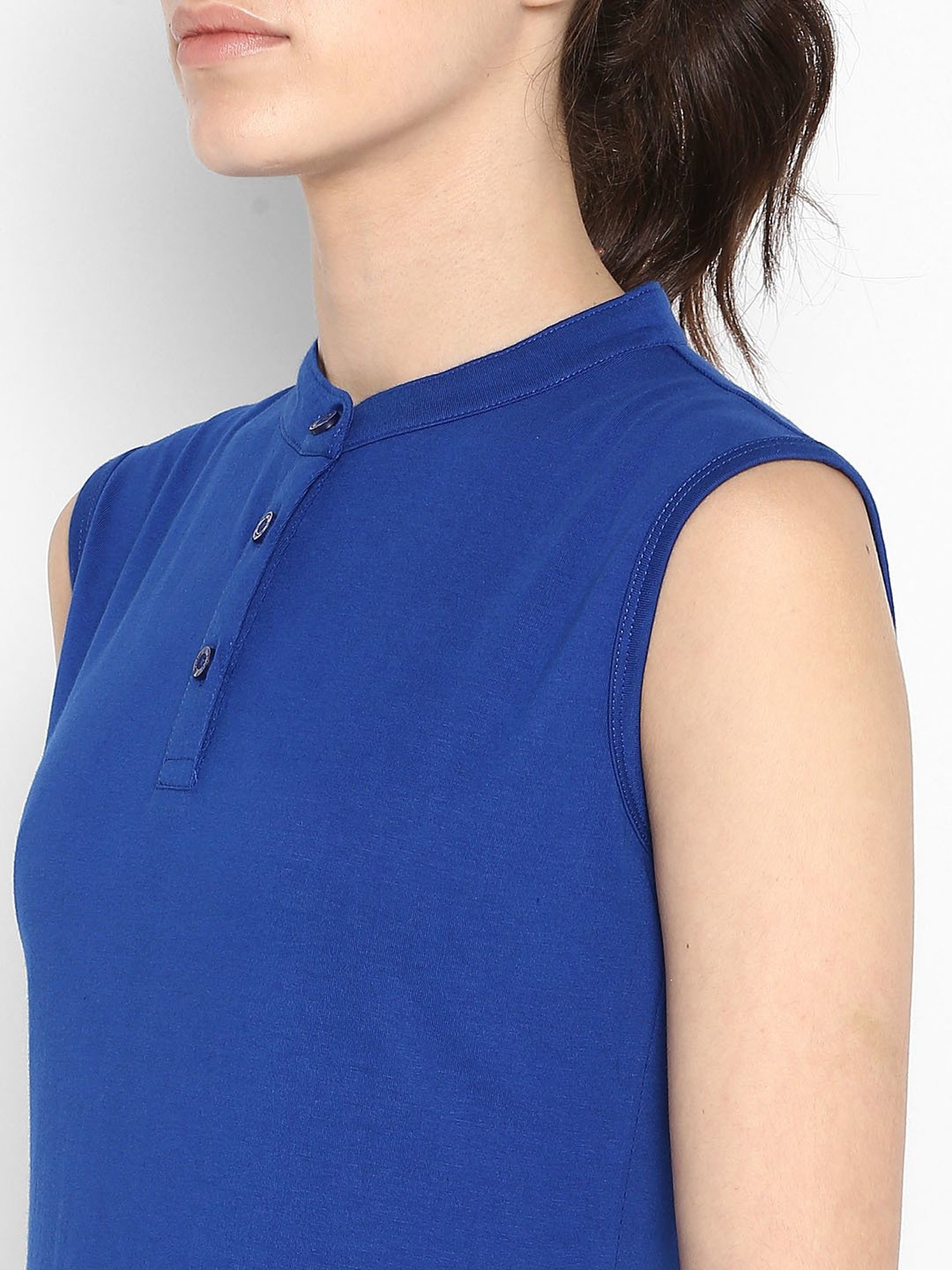 Appulse Royal Blue Cotton Slim Fit T-Shirt