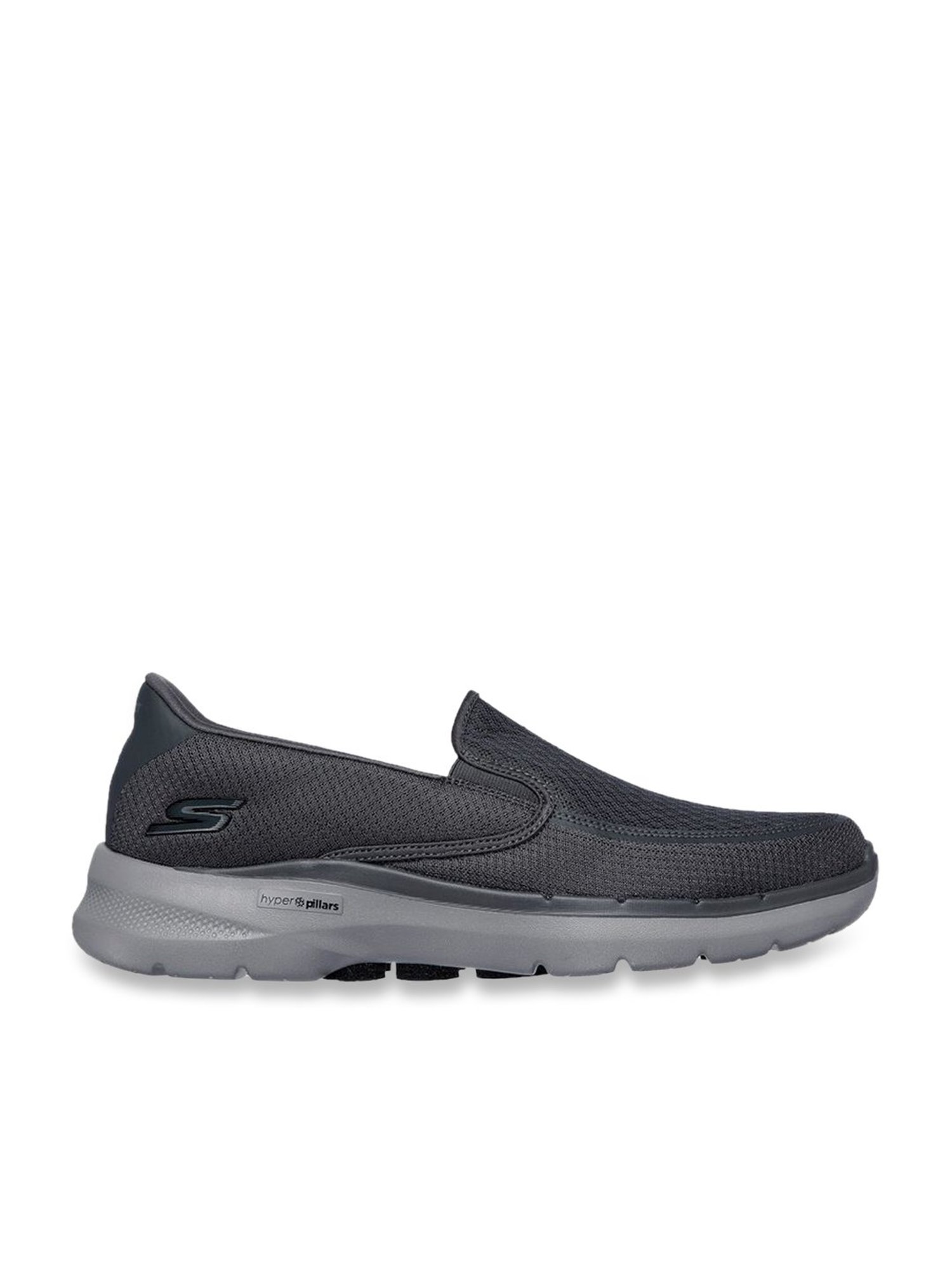 Skechers Men's GO WALK 6 - ORVA Charcoal Walking Shoes