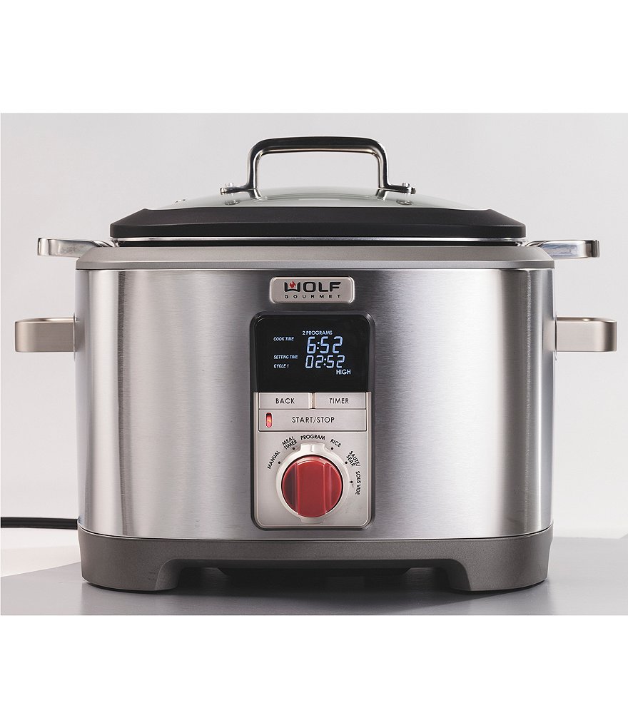 Wolf Gourmet 7 QT. Multi-Function Cooker with Red Knob