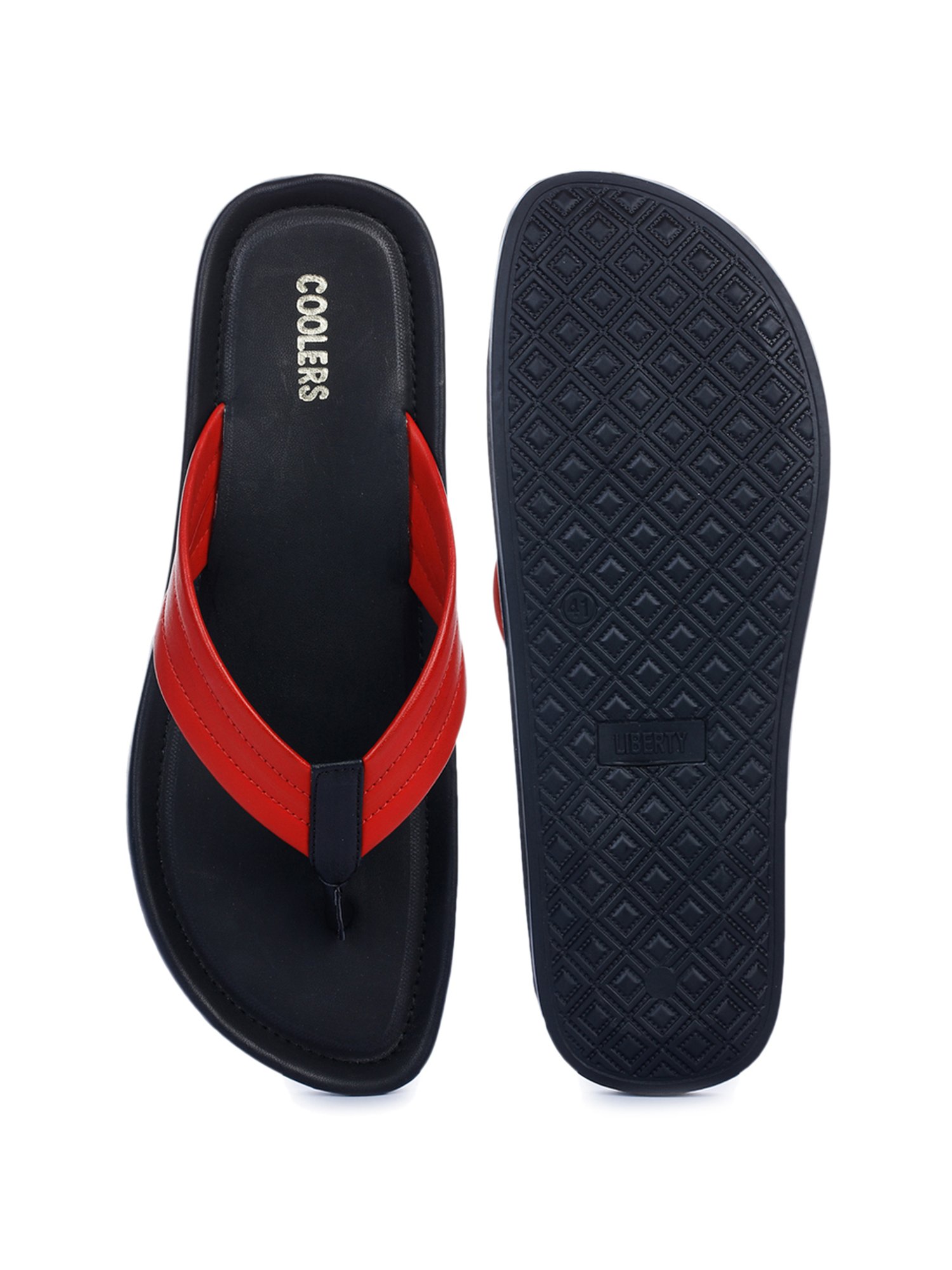 Coolers by Liberty Men's Red & Black Flip Flops