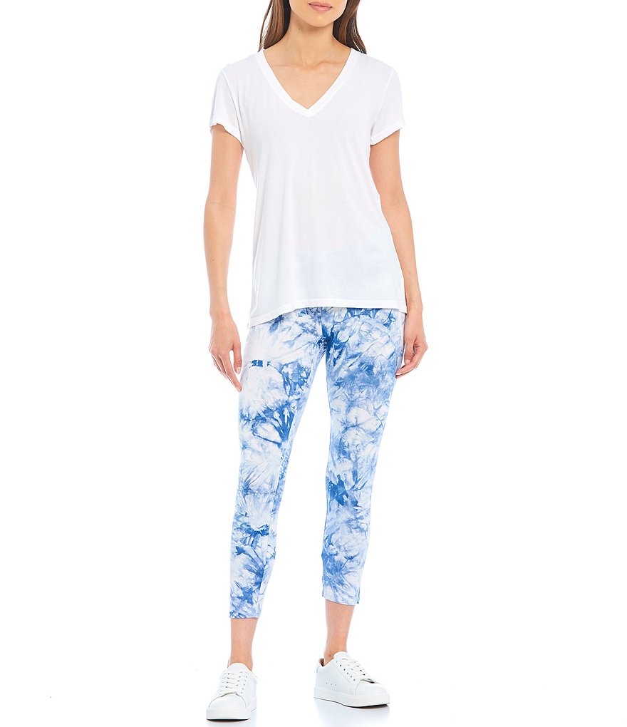 HUE Active Tonal Tie Dye Skimmer Leggings