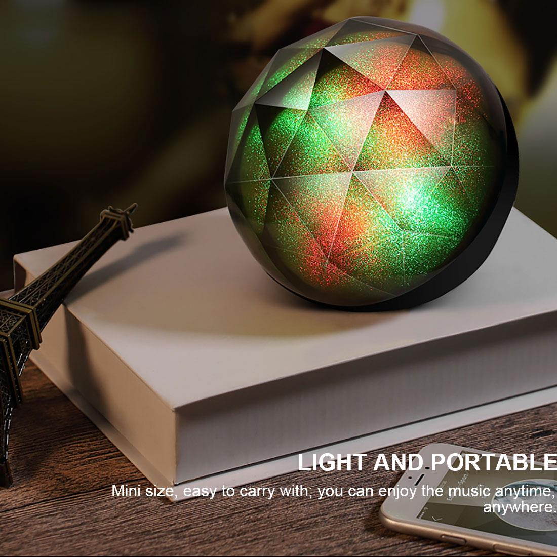 Enhanced Bass Bluetooth Speaker Wireless Stereo Sound LED Colorful Light Speaker