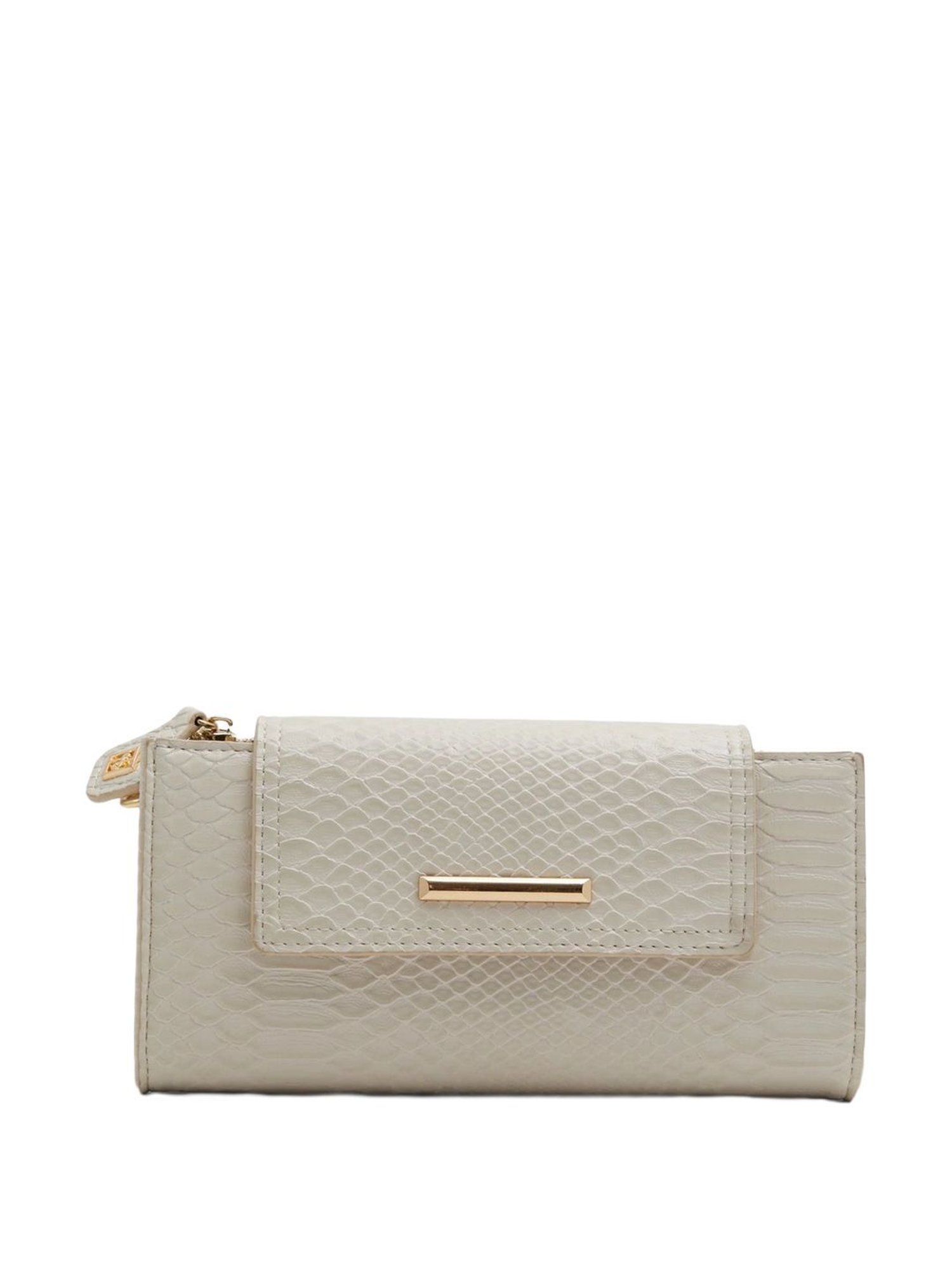 Call It Spring Beige Textured Wallet For Women