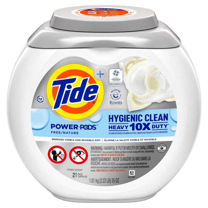 Tide Hygienic Clean Unscented Heavy Duty Power PODS Laundry Detergent - 21ct/35oz