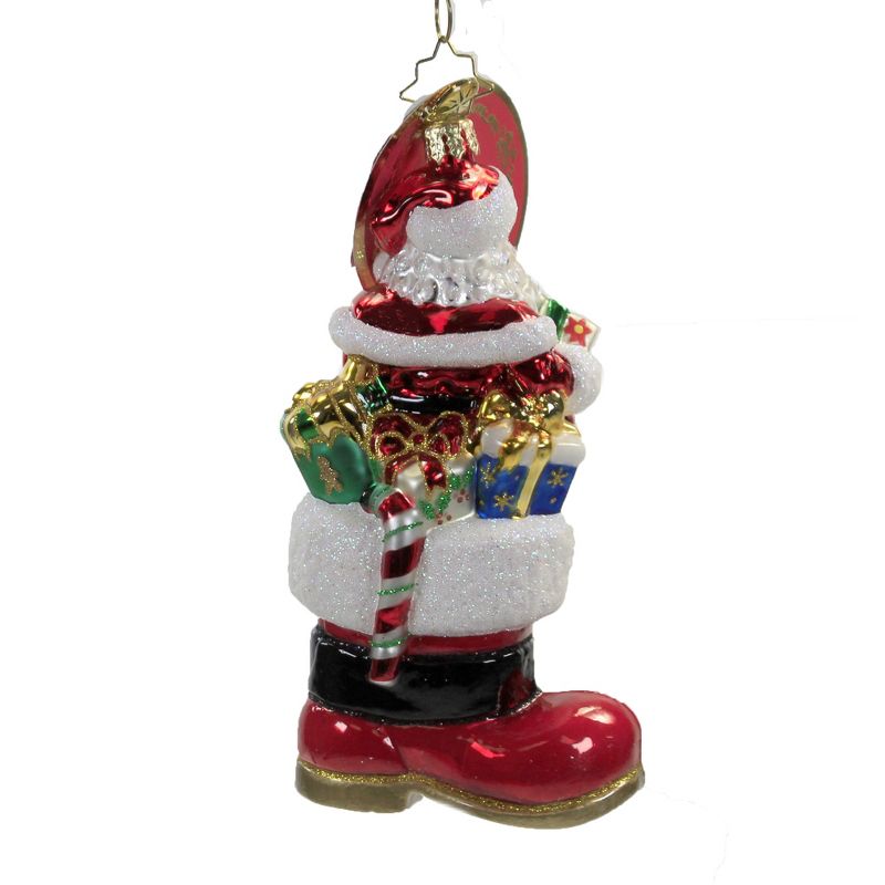 Christopher Radko 5.5" Lookin' Cute On A Boot! Ornament Santa Christmas  -  Tree Ornaments