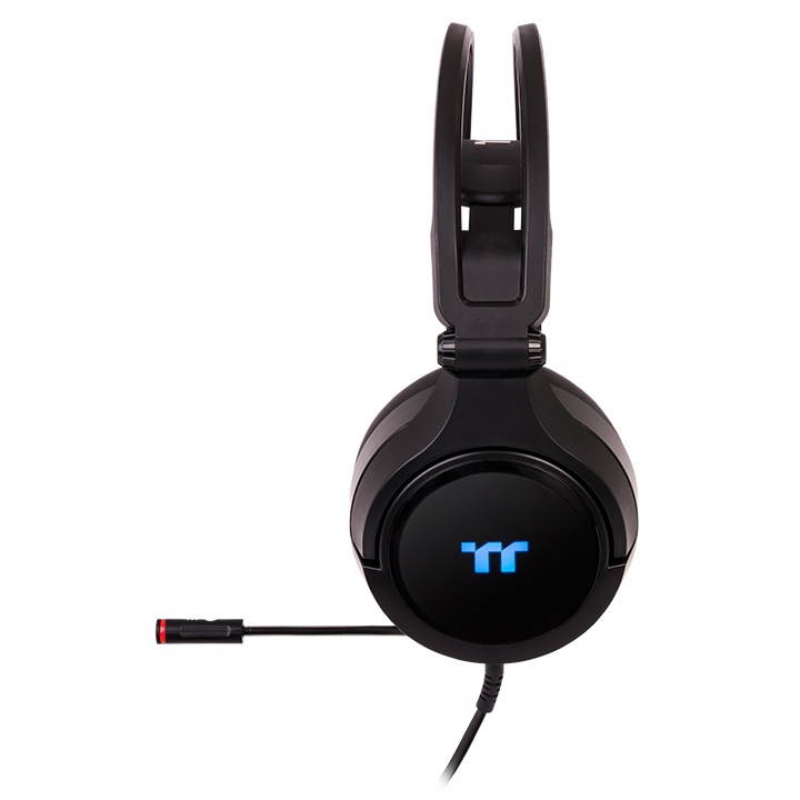 Thermaltake Tt RIING Pro RGB Virtual 3D 7.1 Surround Sound Gaming Headset, omni-directional microphone, 16.8M RGB color illumination and five lighting effects (GHT-RPR-DIECBK-29)