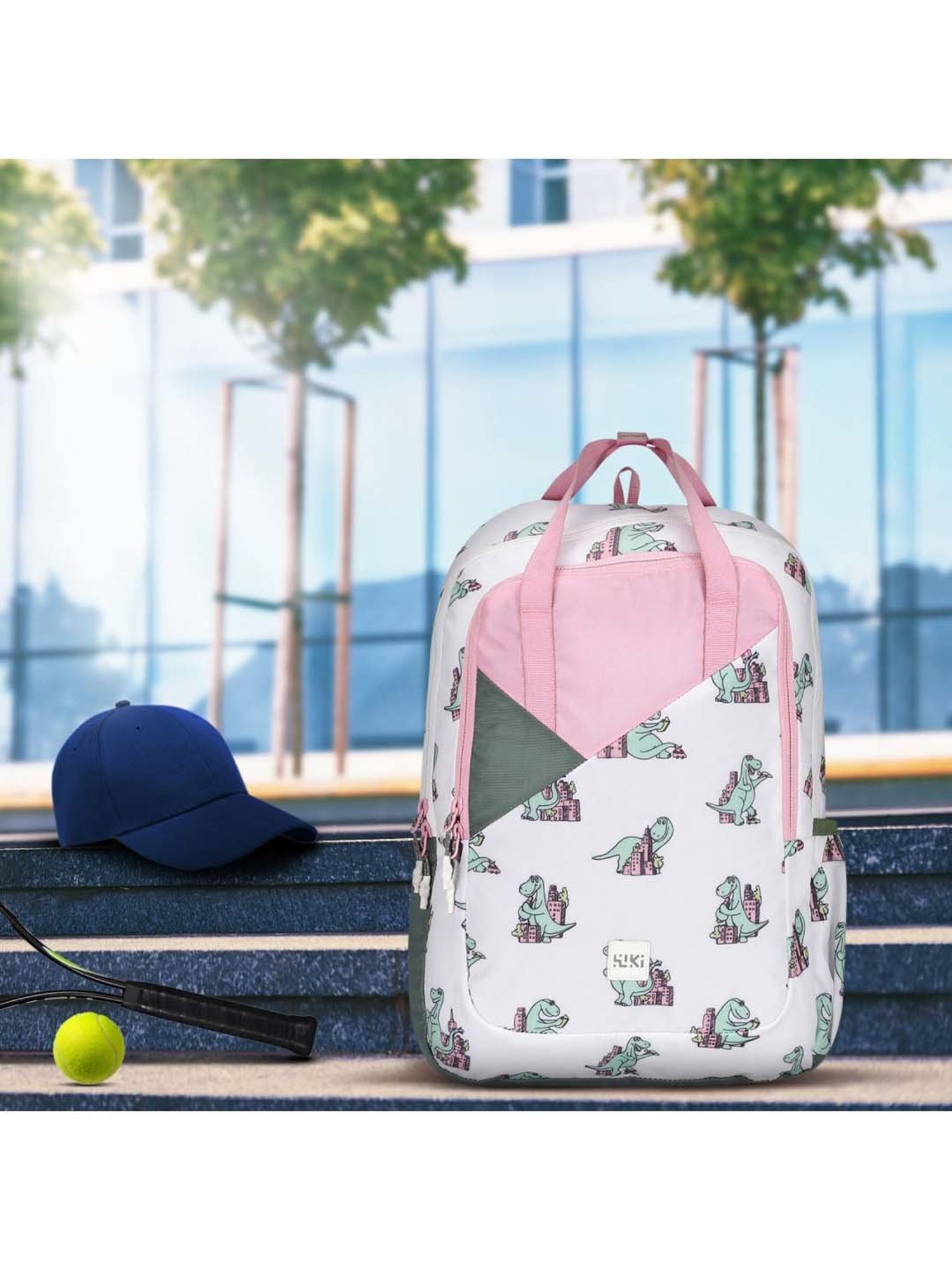 Wiki 20 Ltrs White Medium Convertible Backpack