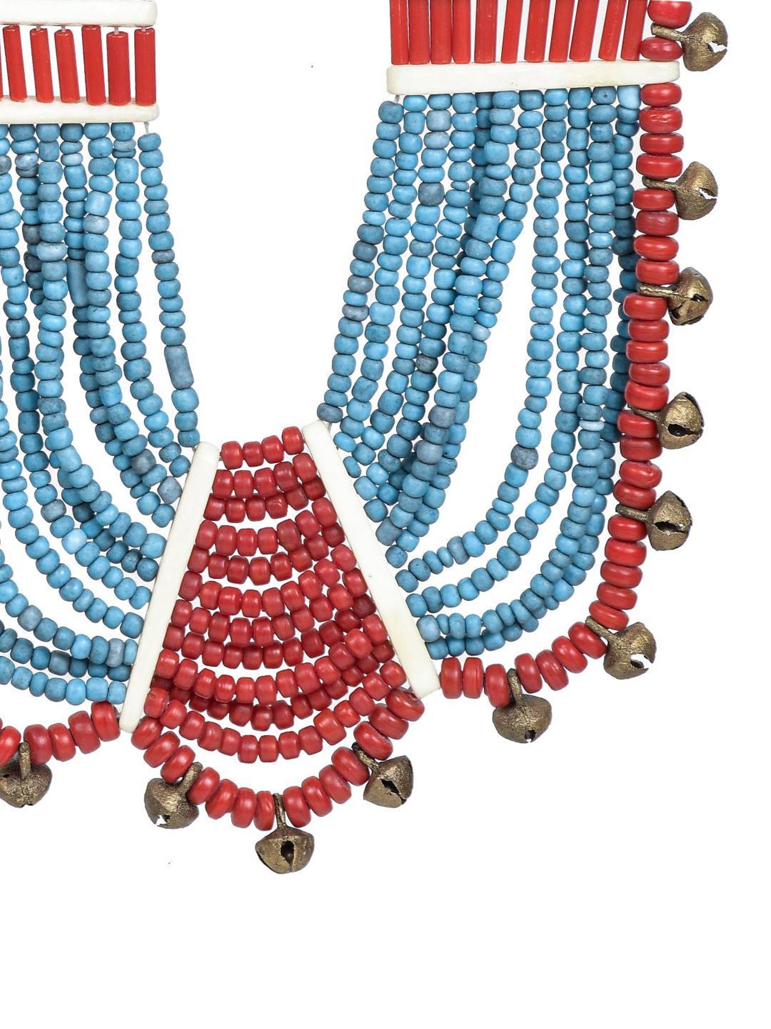 Imli Street Multicolor Vintage Naga Beaded Tribal Necklace