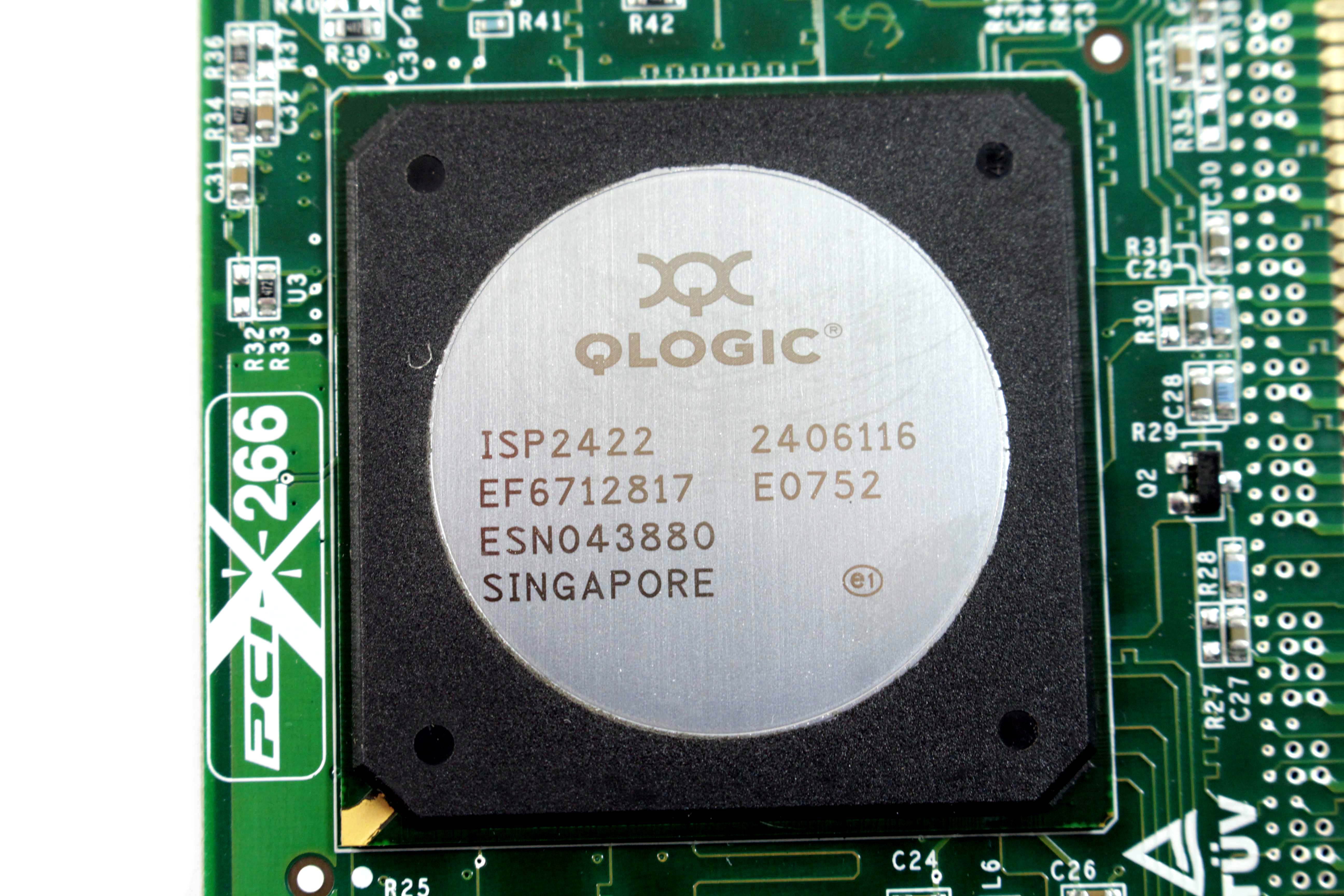 QLogic QLA2462 FTLF8524E2KNL 4Gbps Dual-Port PCIe Fiber Channel Card PX2510401 J6K9F