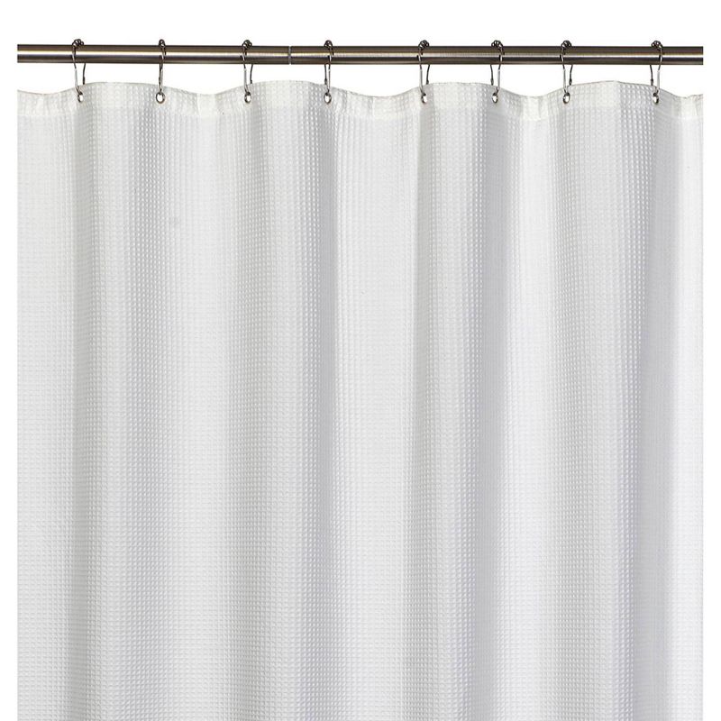 Quaker Waffle Shower Curtain White - Moda at Home
