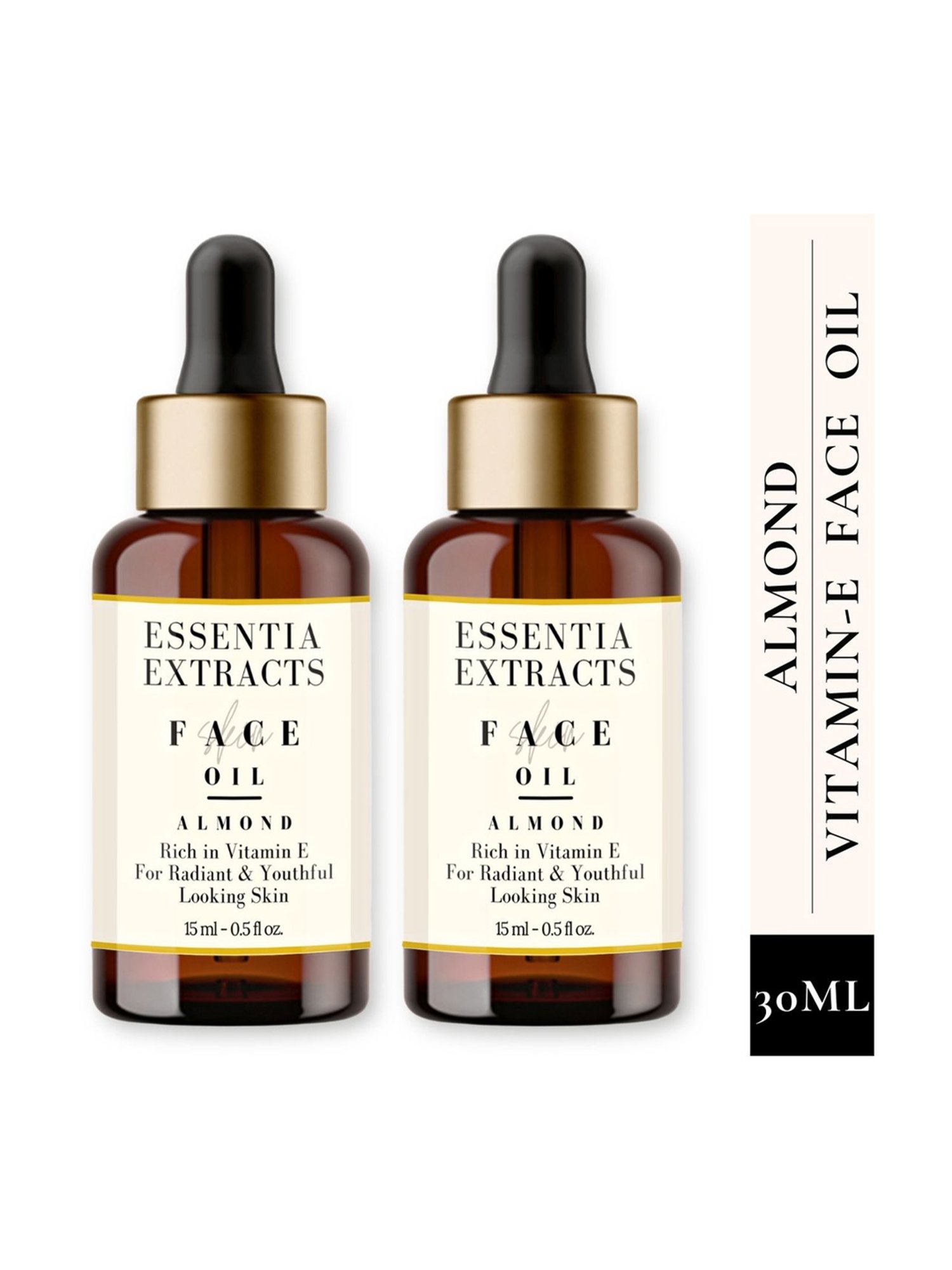 Essentia Extracts Almond Skin Brigening Facial Oil (Pack of 2) - 30 ml