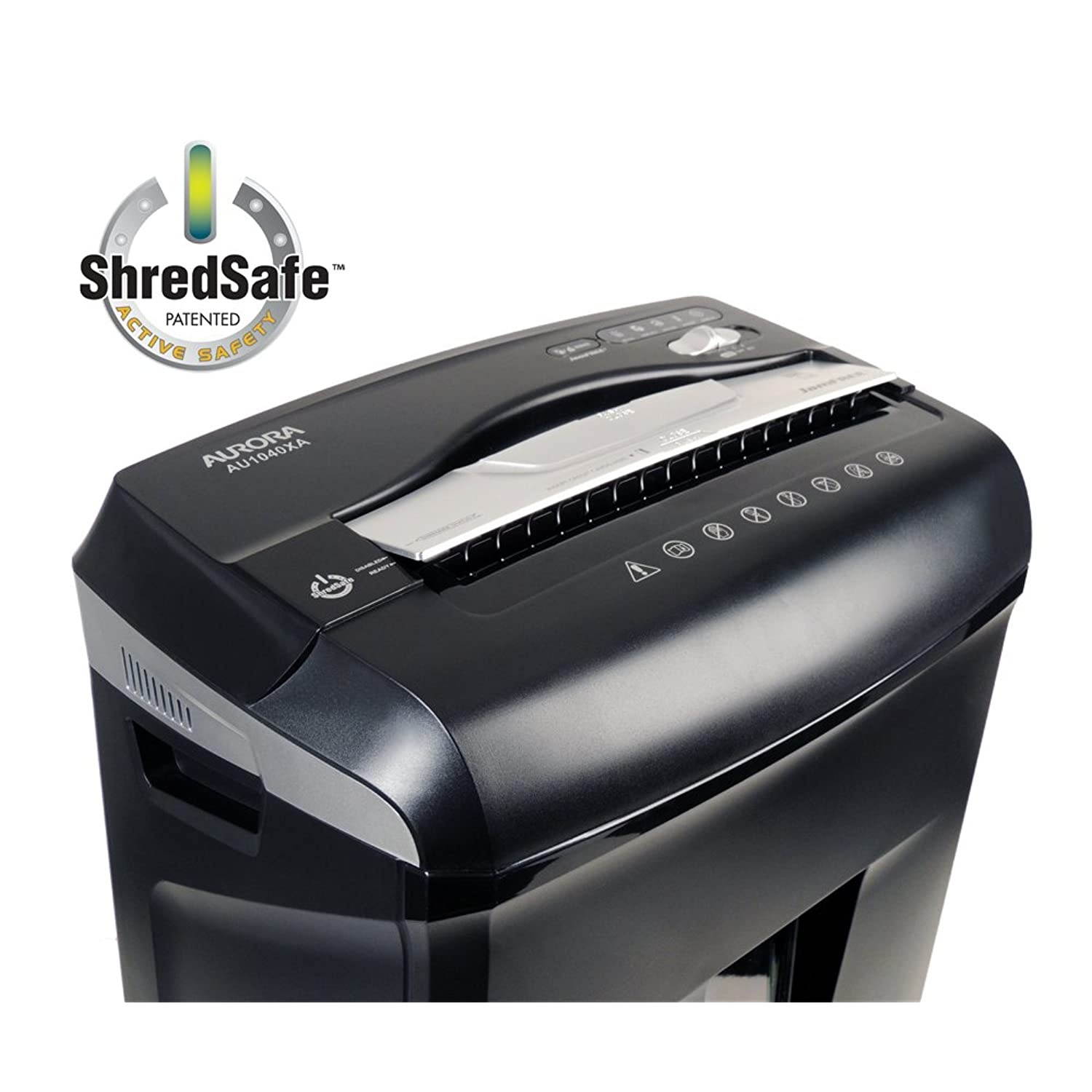 Aurora JamFree AU1040XA 10-Sheet Cross-Cut Paper / Credit Card Shredder