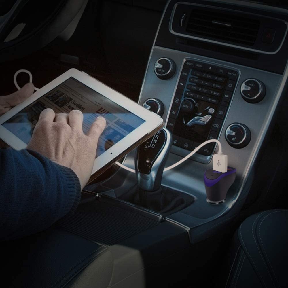 RapidX X3PD - 3 Port Compact & Fast Car Charger for 3 Devices 35W Total, 18W USB-C