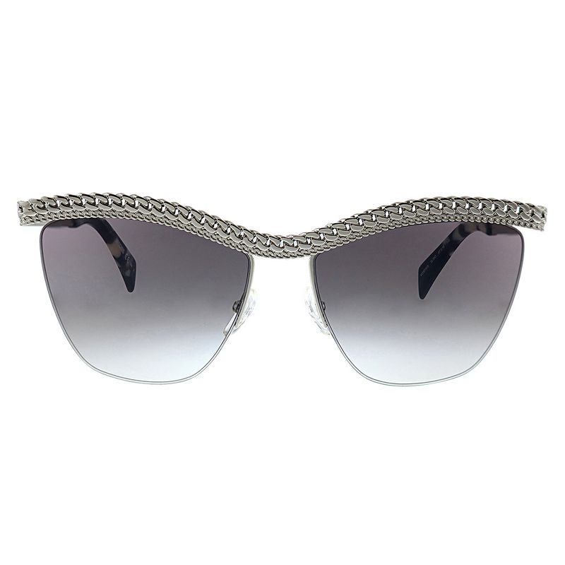 Moschino MOS 010S YL7 9O Womens Cat-Eye Sunglasses Silver 57mm
