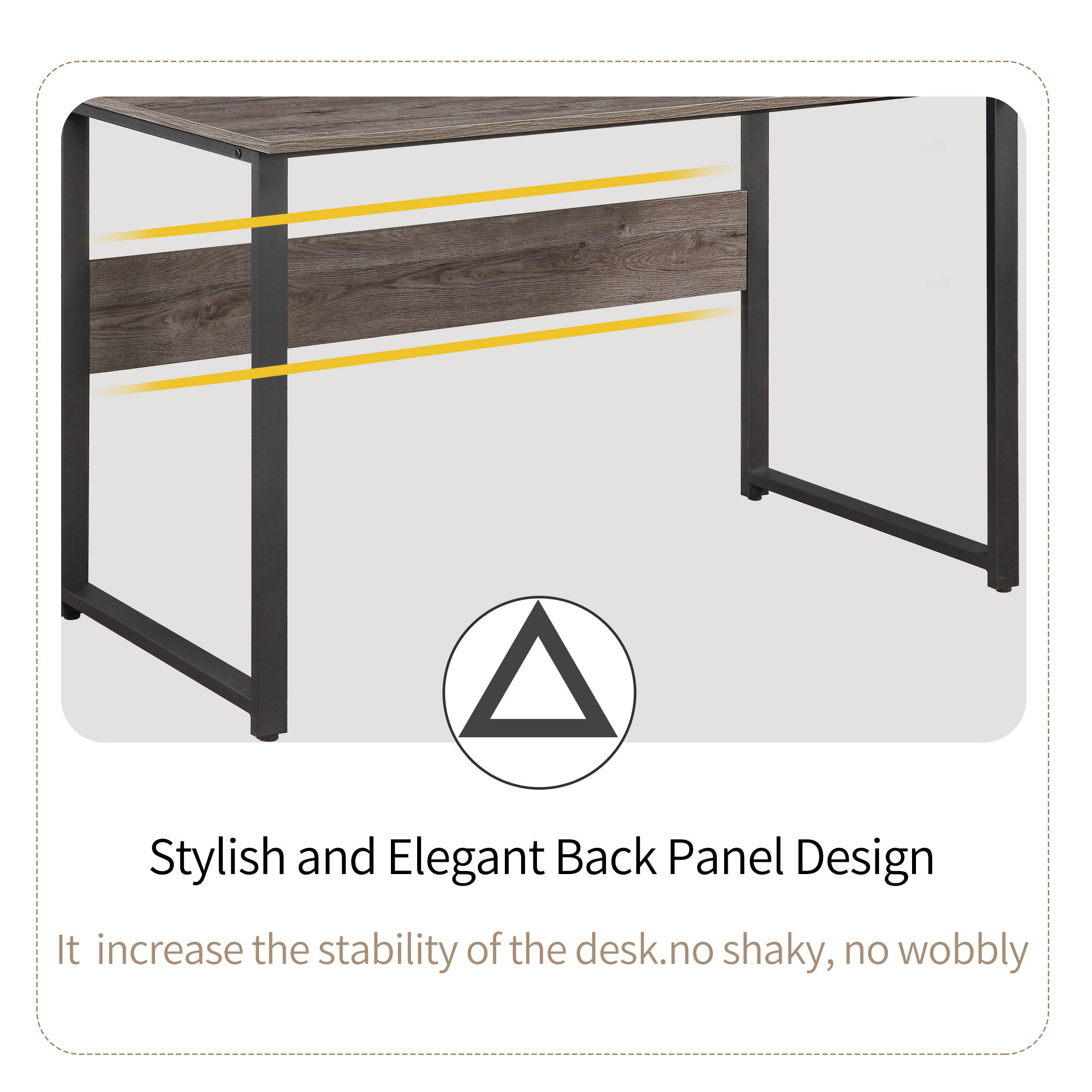 Home Office Computer Desk Morden Simple Style Study Table Gaming Desk with Storage Shelves