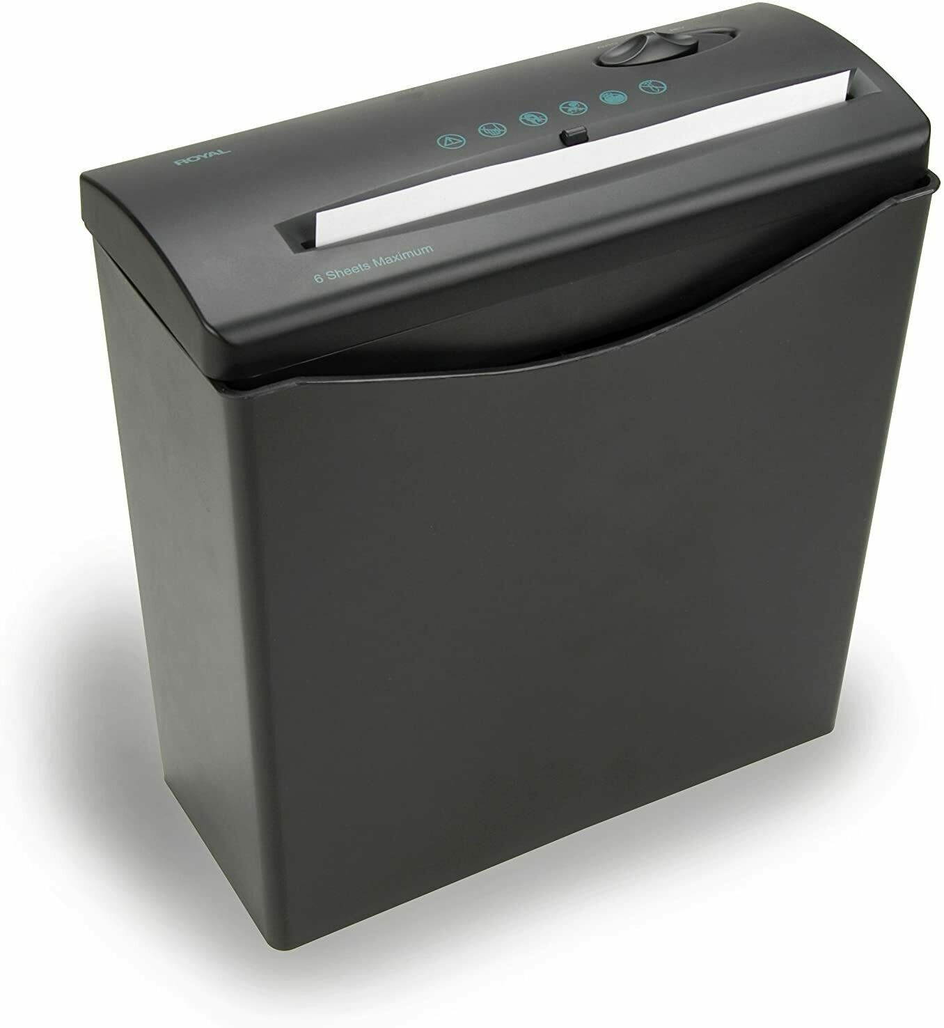 Royal JS55 Strip Cut 6-Sheet Home Office Paper Shredder with Wastebasket