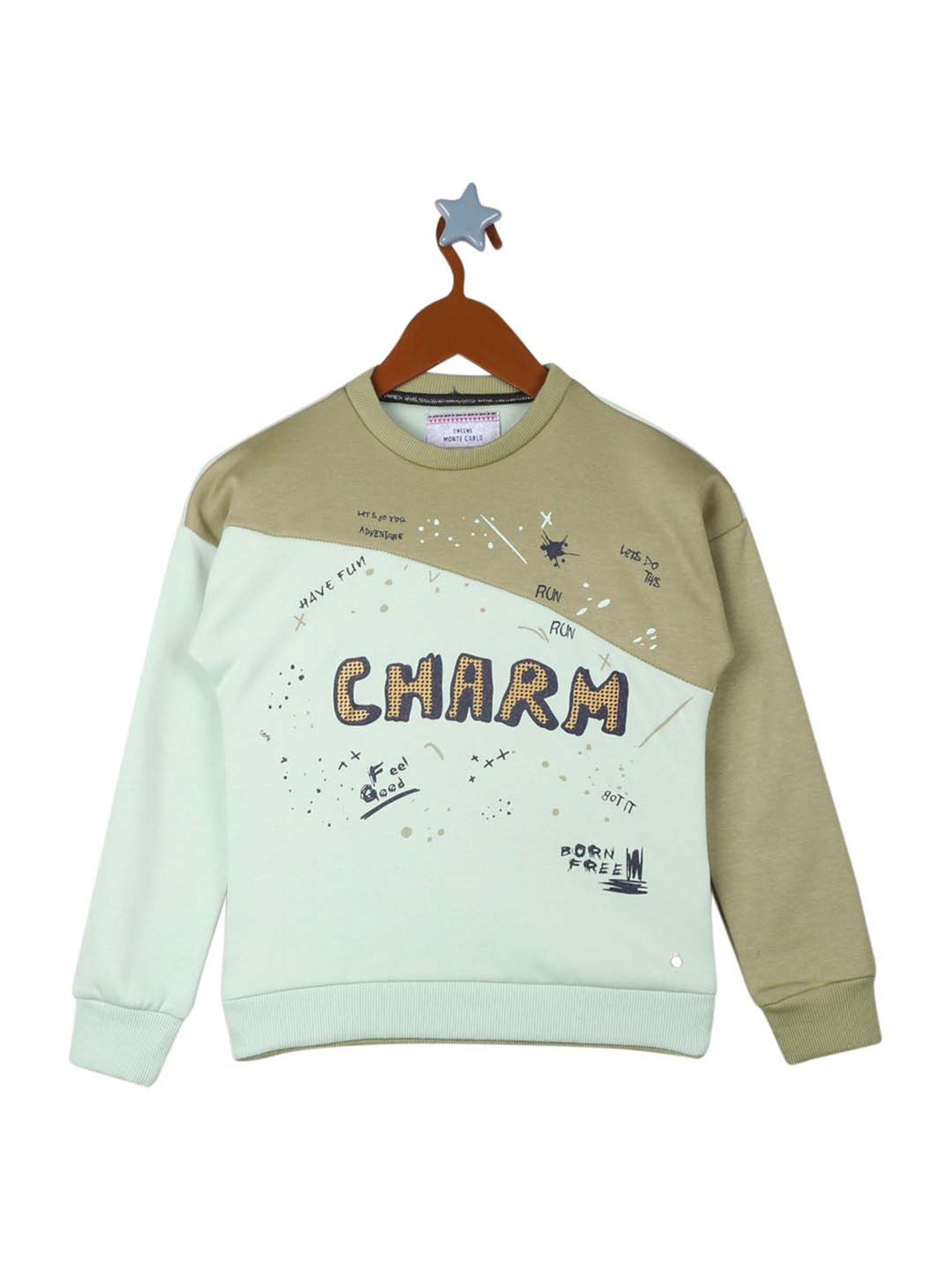 Monte Carlo Kids Multicolor Printed Sweatshirt