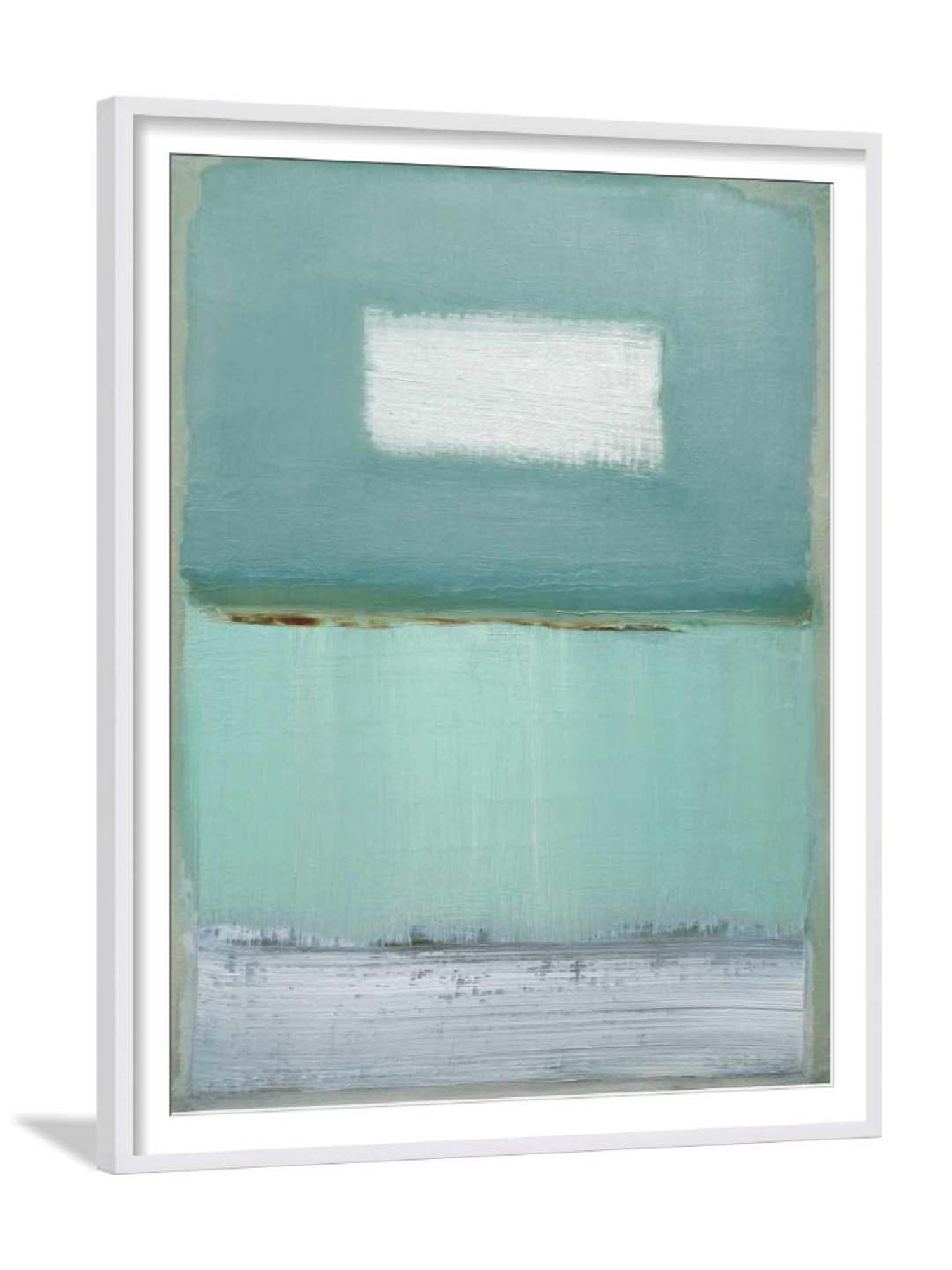 ARTE'VENUE Azure Blue Green & Grey Paper Wall Arts - Set of 2 (13 X 16 inch Each)