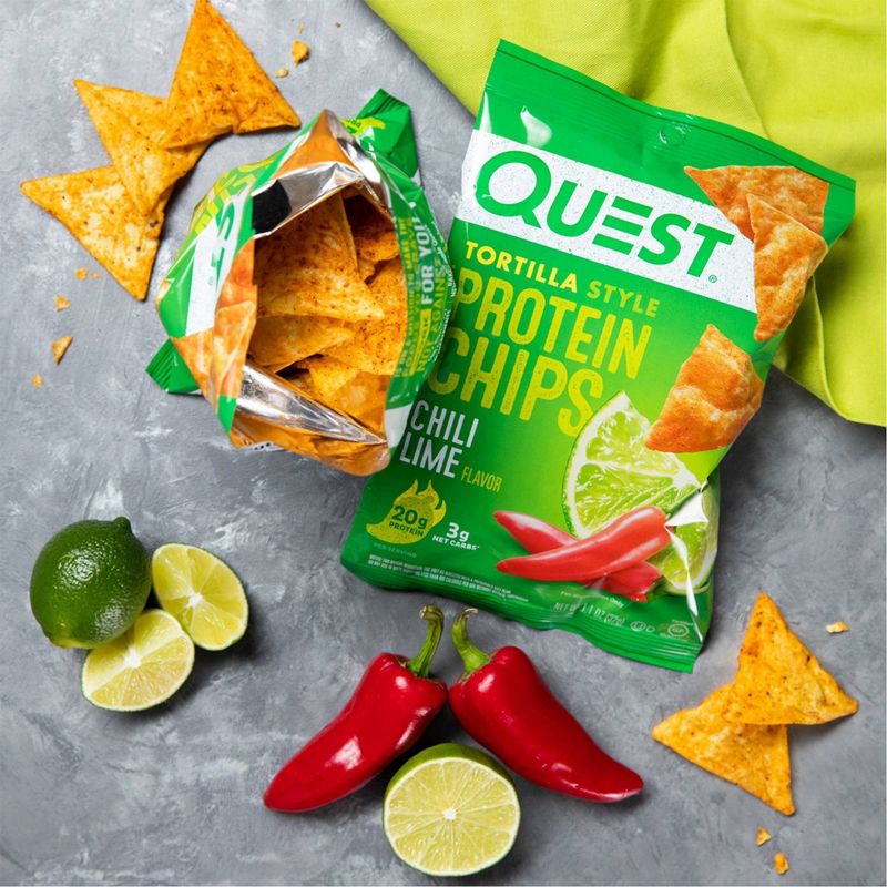 Quest Tortilla Style Protein Chips - Chili Lime - 4ct/4.5oz