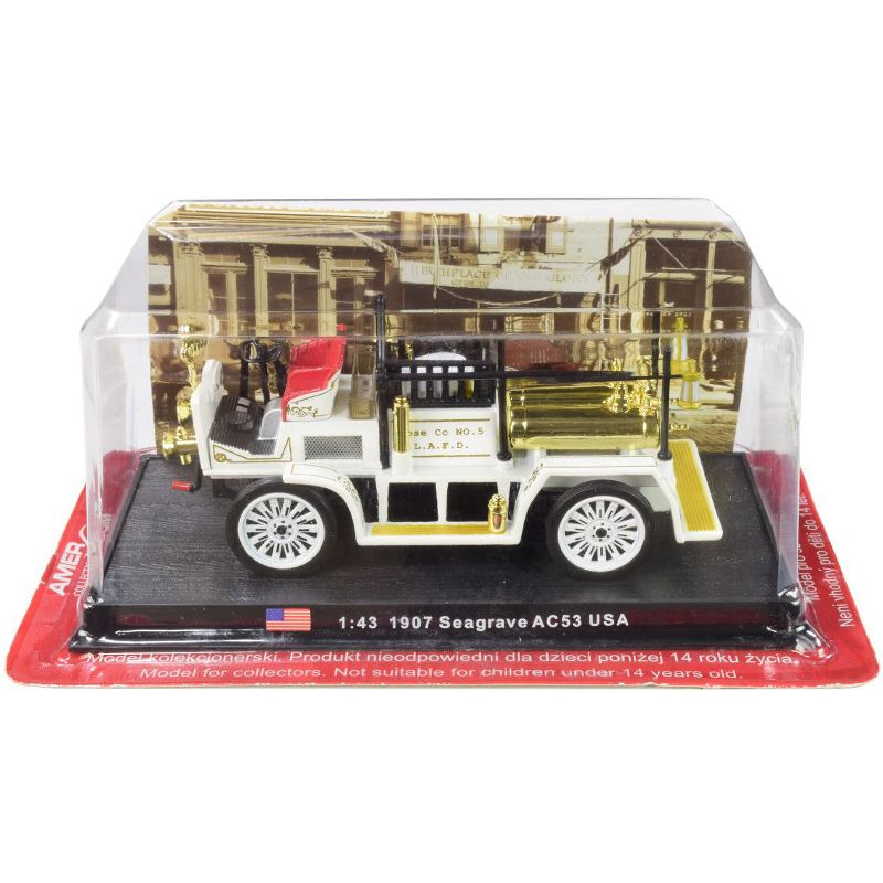 1907 Seagrave AC53 Fire Engine Truck "Los Angeles Fire Department" (L.A.F.D.) 1/43 Diecast Model by Amercom