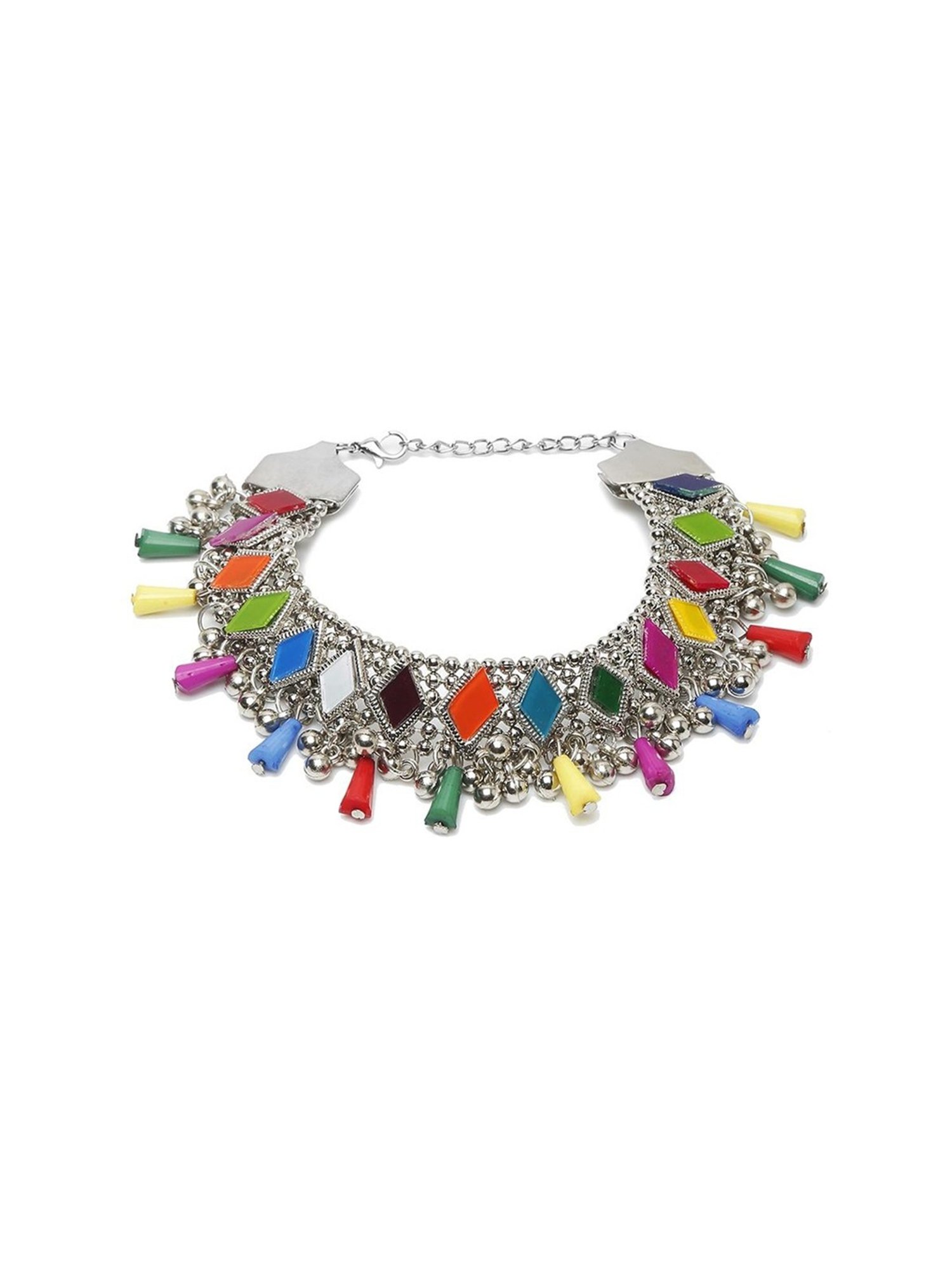 YouBella Gold-Plated Copper Strand Stylish Party Wear Anklets for Women - Set of 2