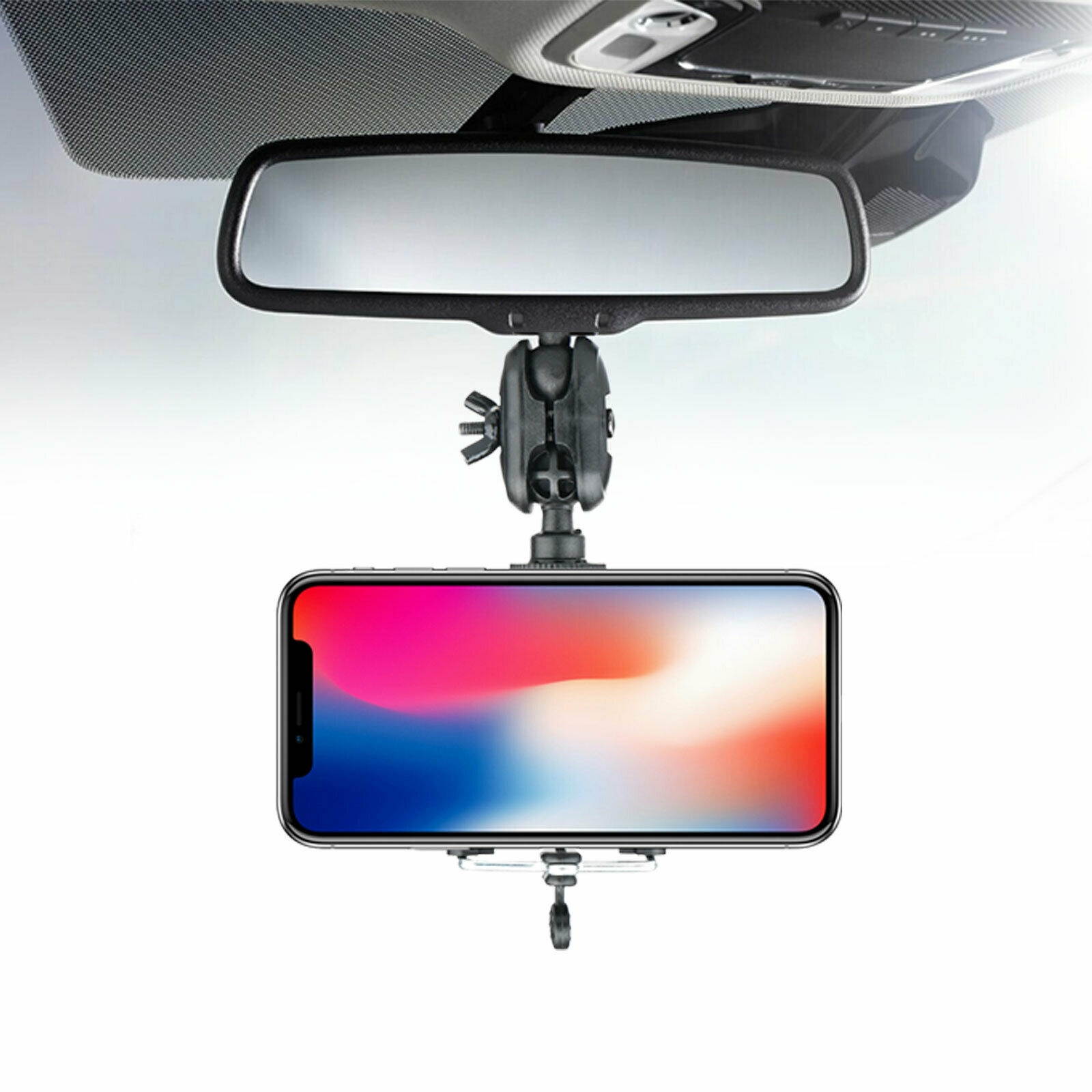 Universal Auto Car Rear View Mirror Mount Stand Holder Cradle For Cell Phone GPS