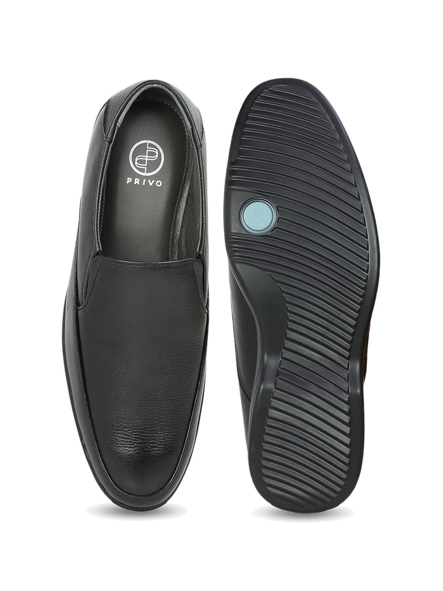 Privo by Inc.5 Men's Black Formal Loafers