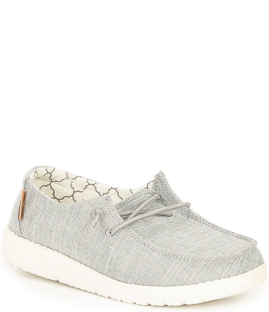 Hey Dude Girls' Wendy Linen Washable Slip-Ons (Toddler)