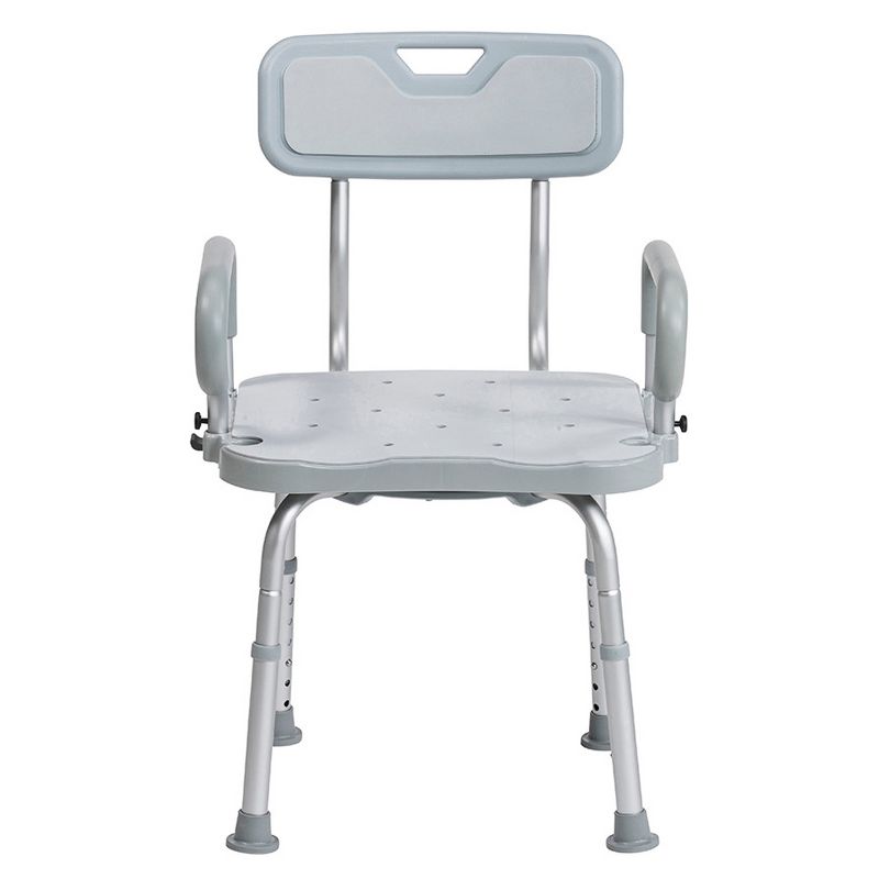 Drive Medical RTL12A001-GR PreserveTech 360 Degrees Swivel Adjustable Height Compact Bath Chair with 350 Pound Weight Capacity, Grey