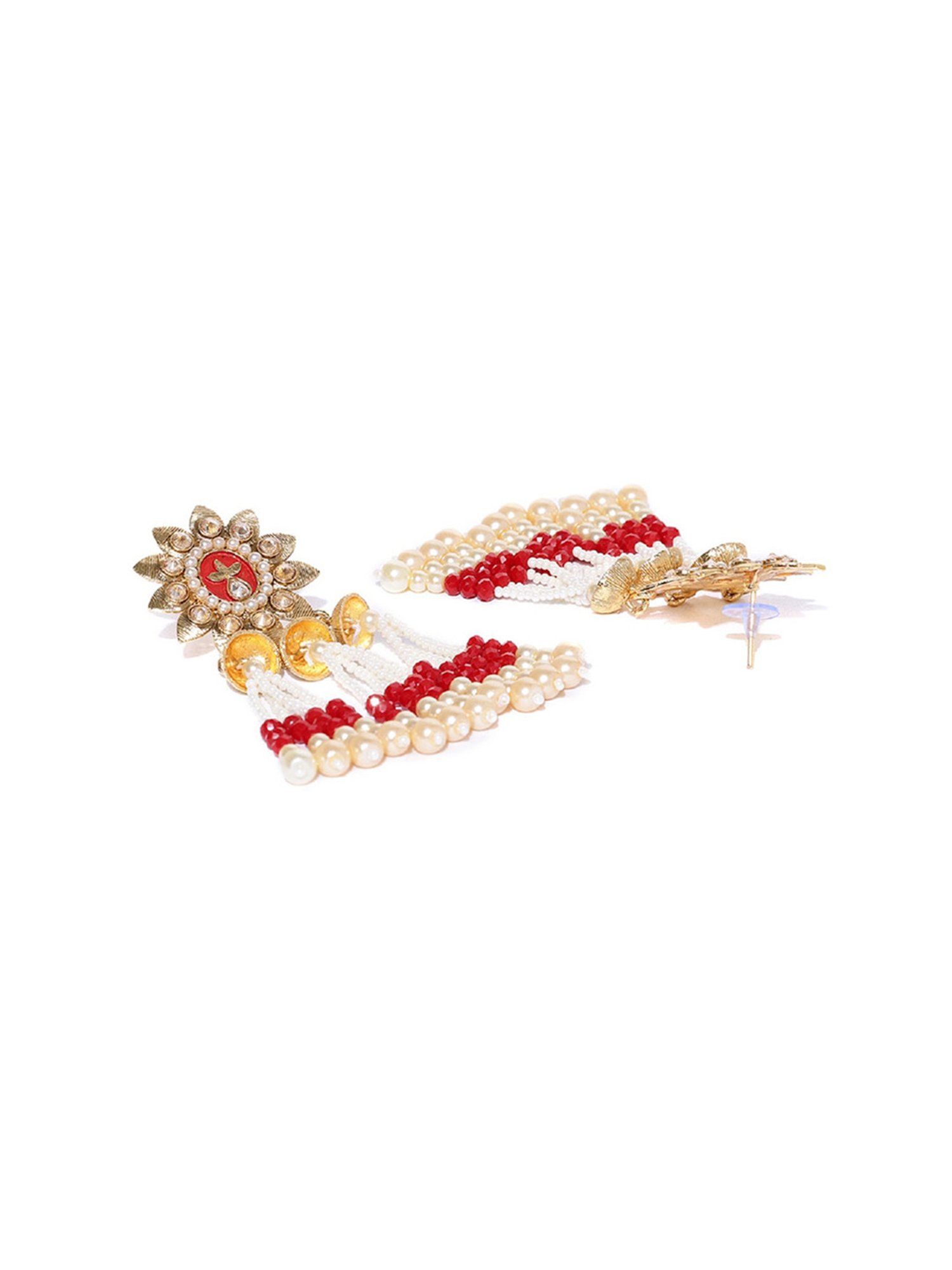Priyaasi Floral Multicolored Dangler Earrings