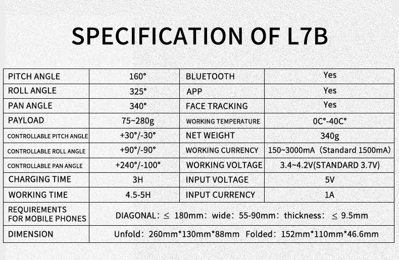 Newest 3 Axis Foldable Handheld Gimbal Stabilizer for Phones and Action Cameras