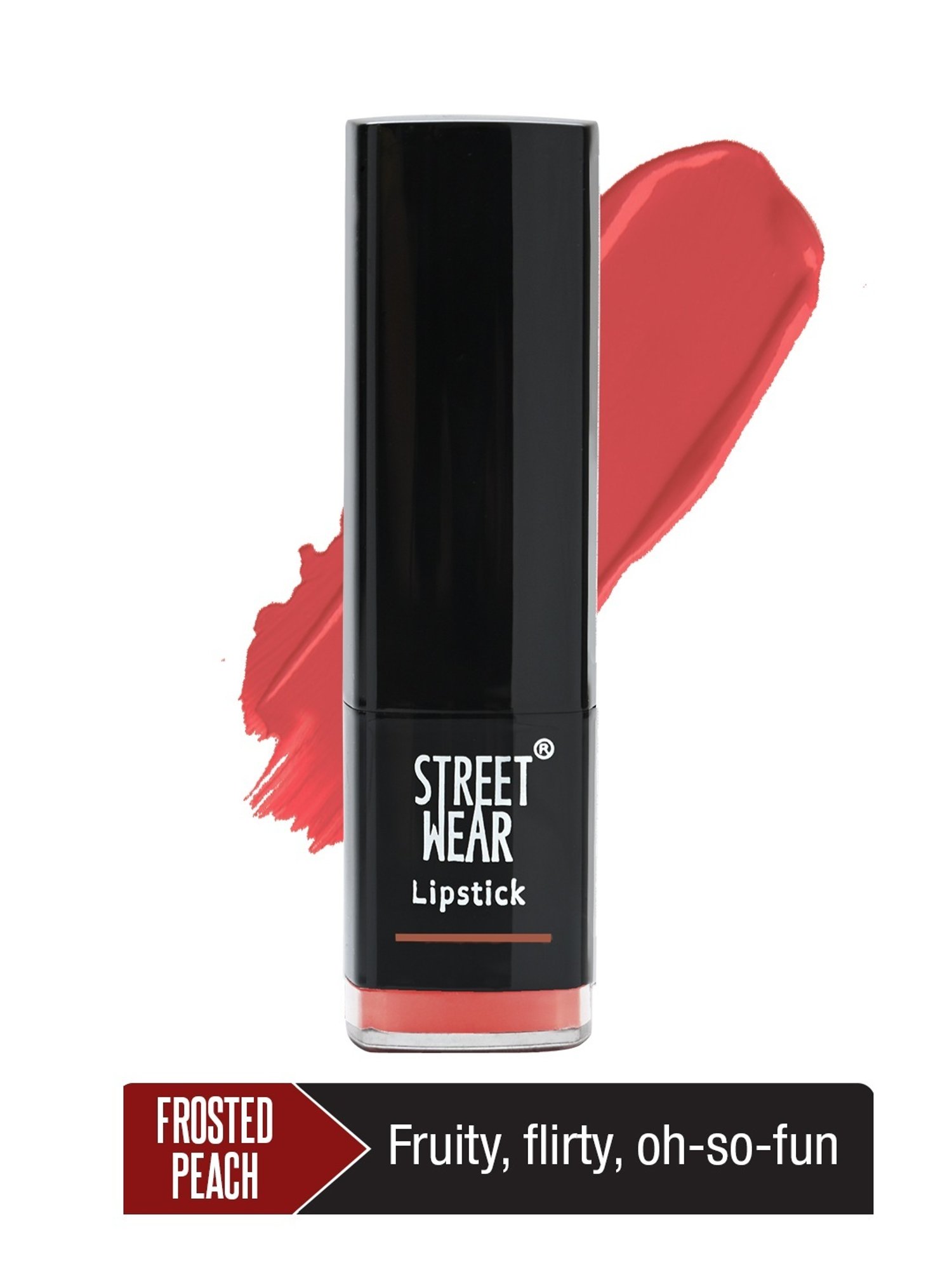 Street Wear Satin Smooth Lipstick Frosted Peach - 4.2 gm
