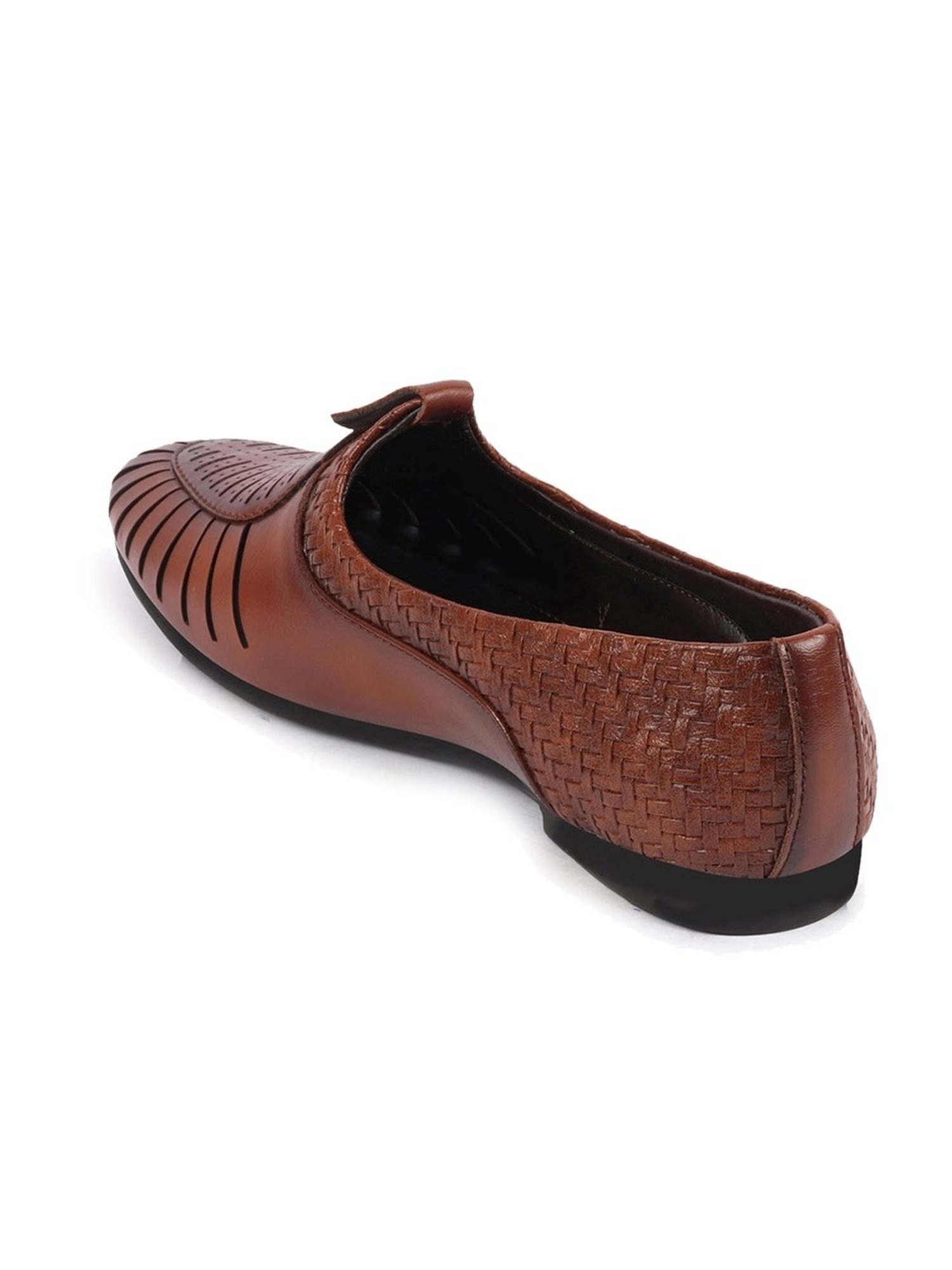 Fausto Men's Tan Ethnic Juttis