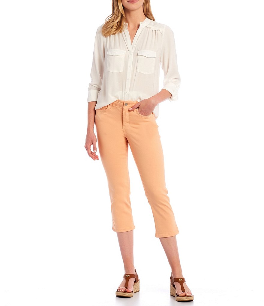 NYDJ Chloe Side Slit Hem Capri Jeans