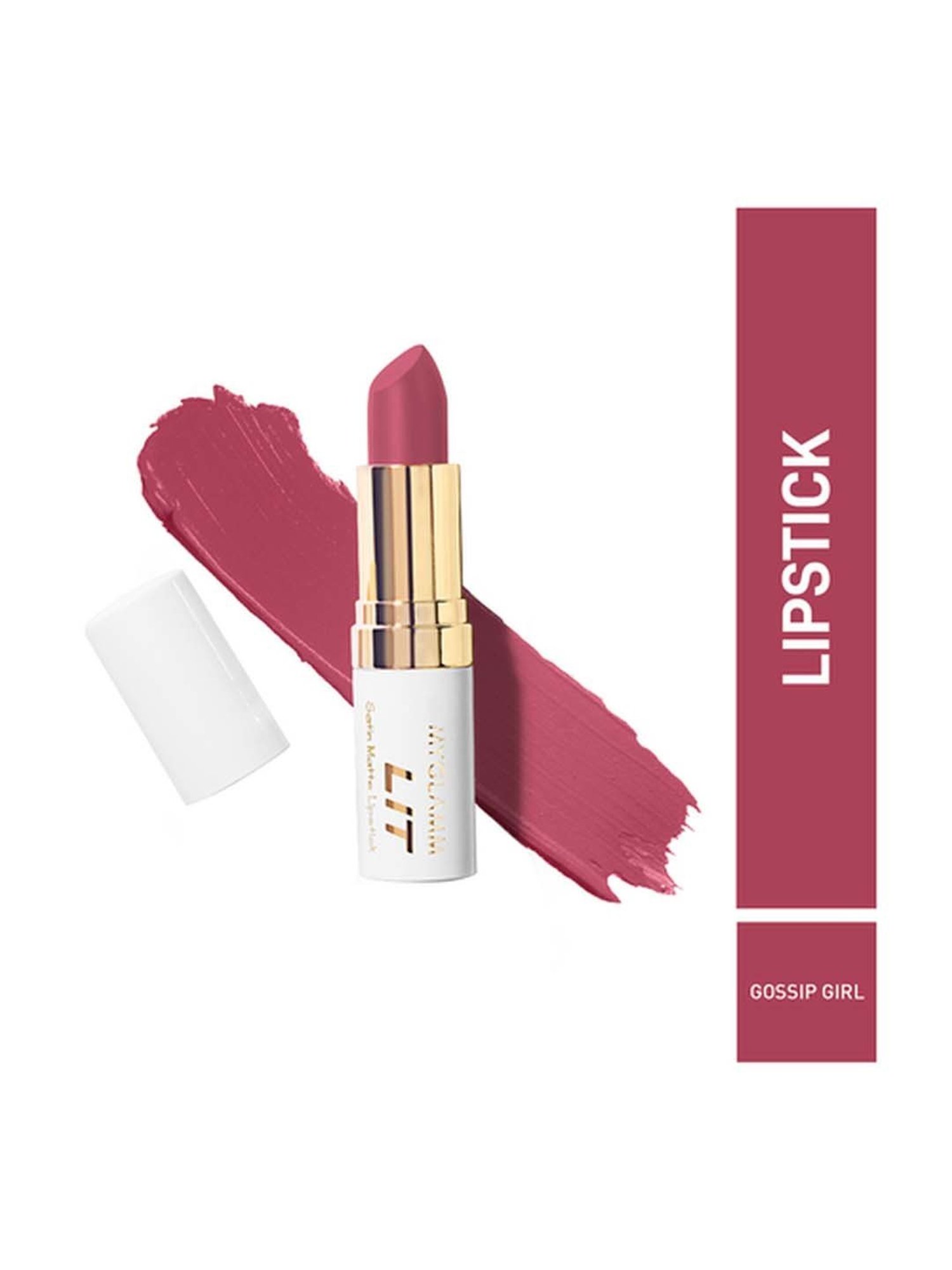 MyGlamm Lit Satin Matte Lipstick Gossip Girl - 4.5 gm