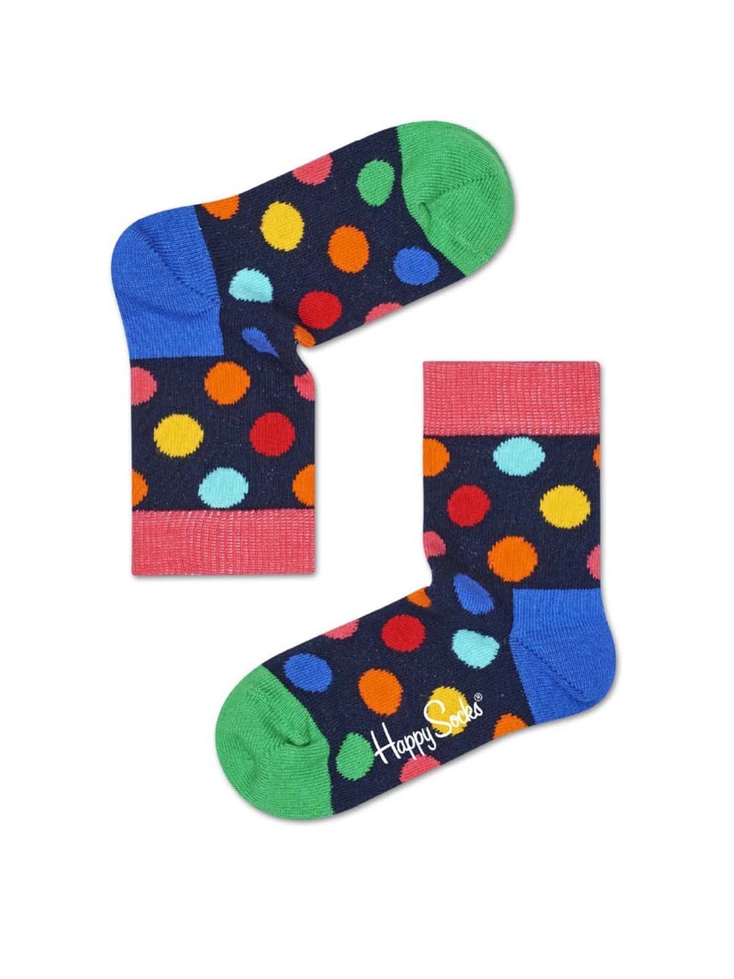 Happy Socks Kids Big Dot Multicolor Cotton Printed Socks (2-3Y)