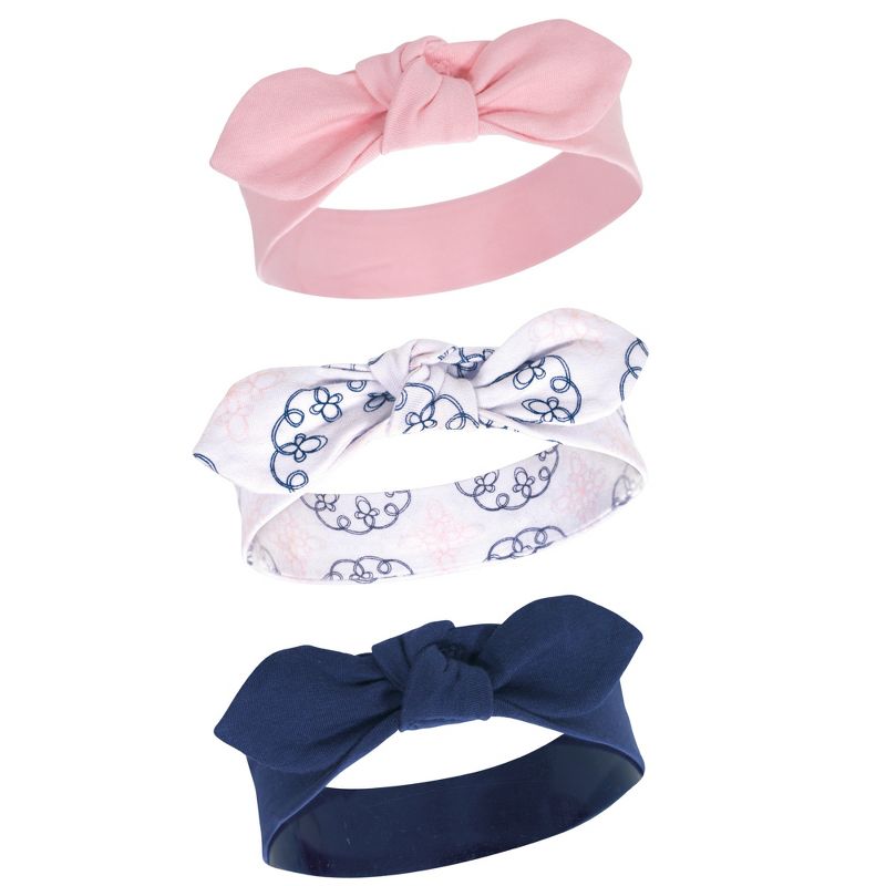Yoga Sprout Baby and Toddler Girl Cotton Headbands 3pk, Whimsical, 0-24 Months