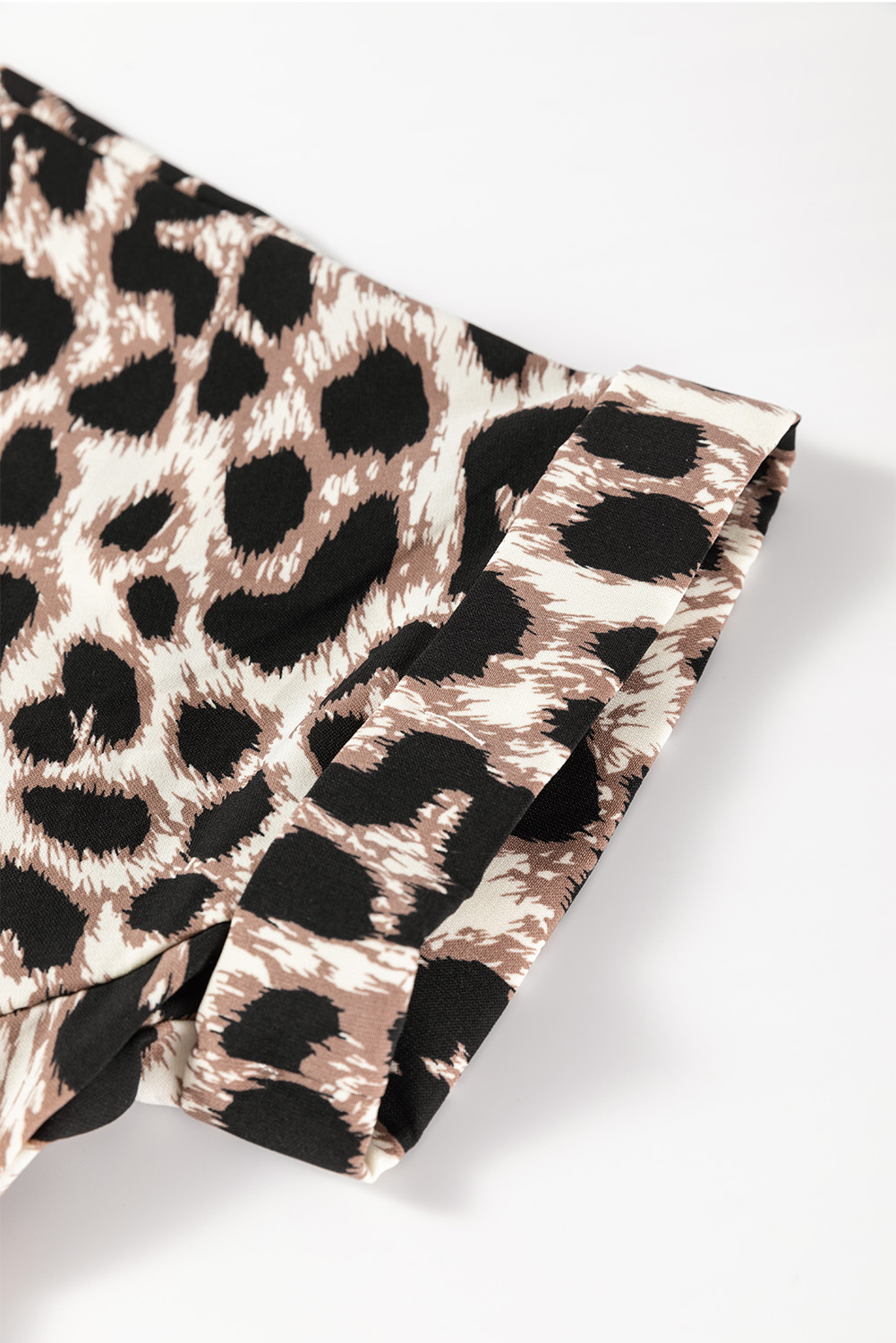 White Frill Mock Neck Sleeveless Tiered Floral Dress