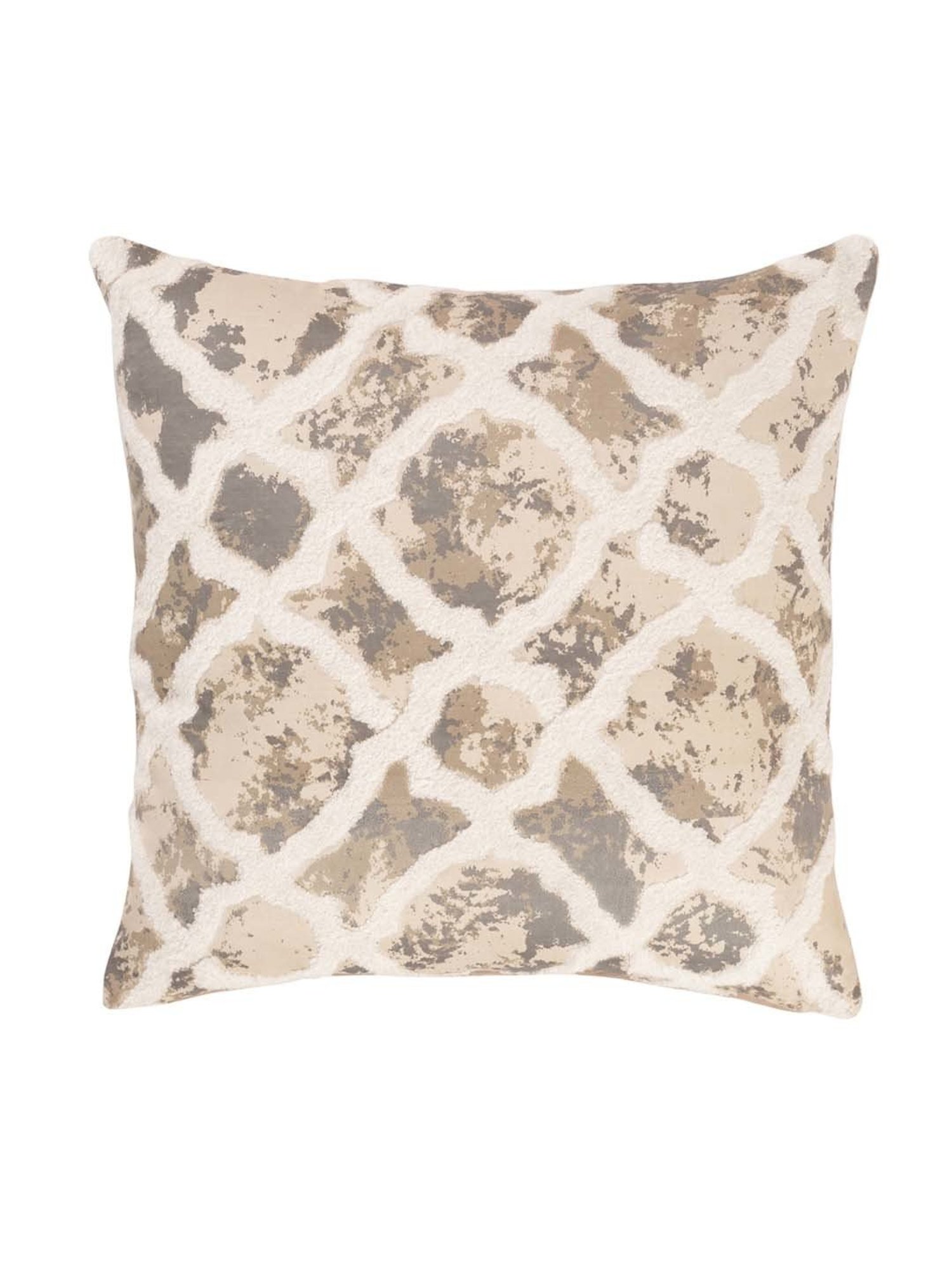 Maspar Hues Nouveau Tradition Form Replay Beige Cotton Cushion Cover