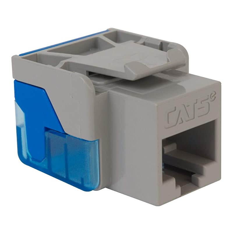 CAT5e RJ45 Keystone Jack for EZ Style Gray