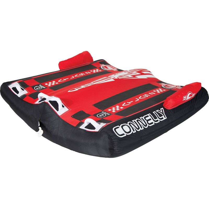 CWB Atlas 2 Continuous Rocker Durable 2 Rider Inflatable Towable Water Tube, Red