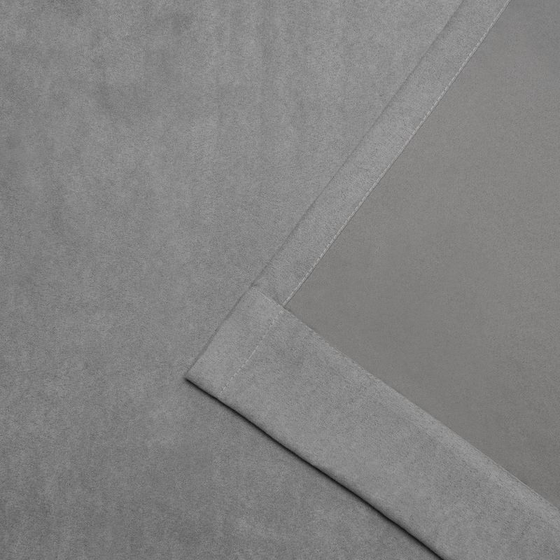 84"x54" Ghent Light Filtering Curtain Panel Gray - Exclusive Home