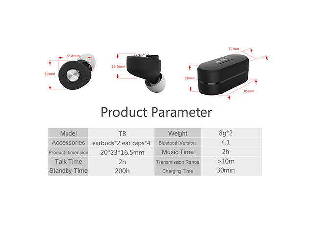 AutofeelSunriseoffice TWS Bluetooth Earphone Headset Wireless Headphone With Mic 3D Bass Stereo True Wireless Headset Sport Earbuds For Phone iPhone Xiaomi Samsung