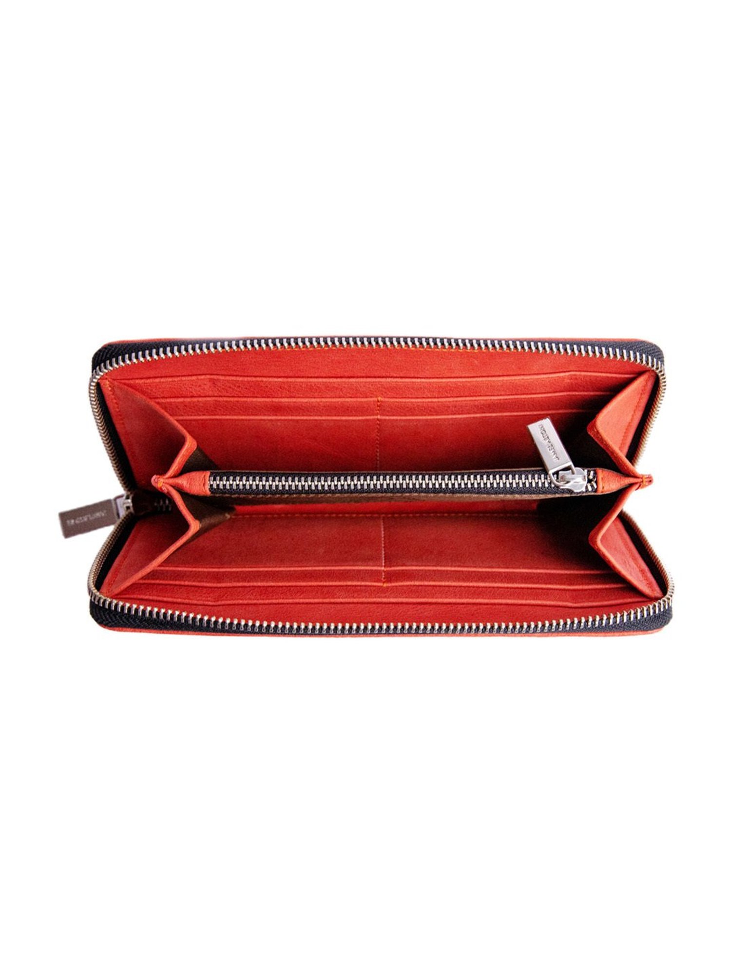 Louis Philippe Brown Casual Leather Money Clip Wallet for Men