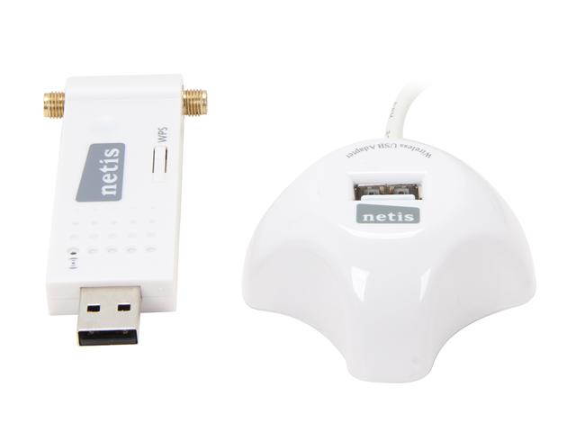 NETIS WF2151 USB 2.0 N600 Wireless Dual Band USB Adapter, Detachable Antennas