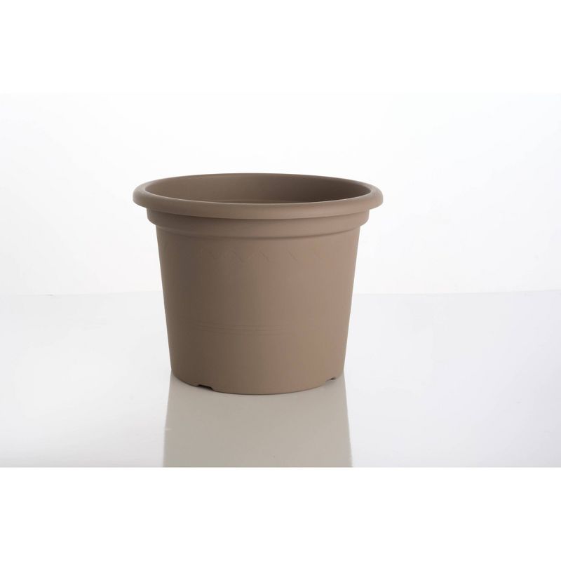 14.75" x 19.5" Indoor/Outdoor Resin Geo Planter Brown - Alfresco Home LLC