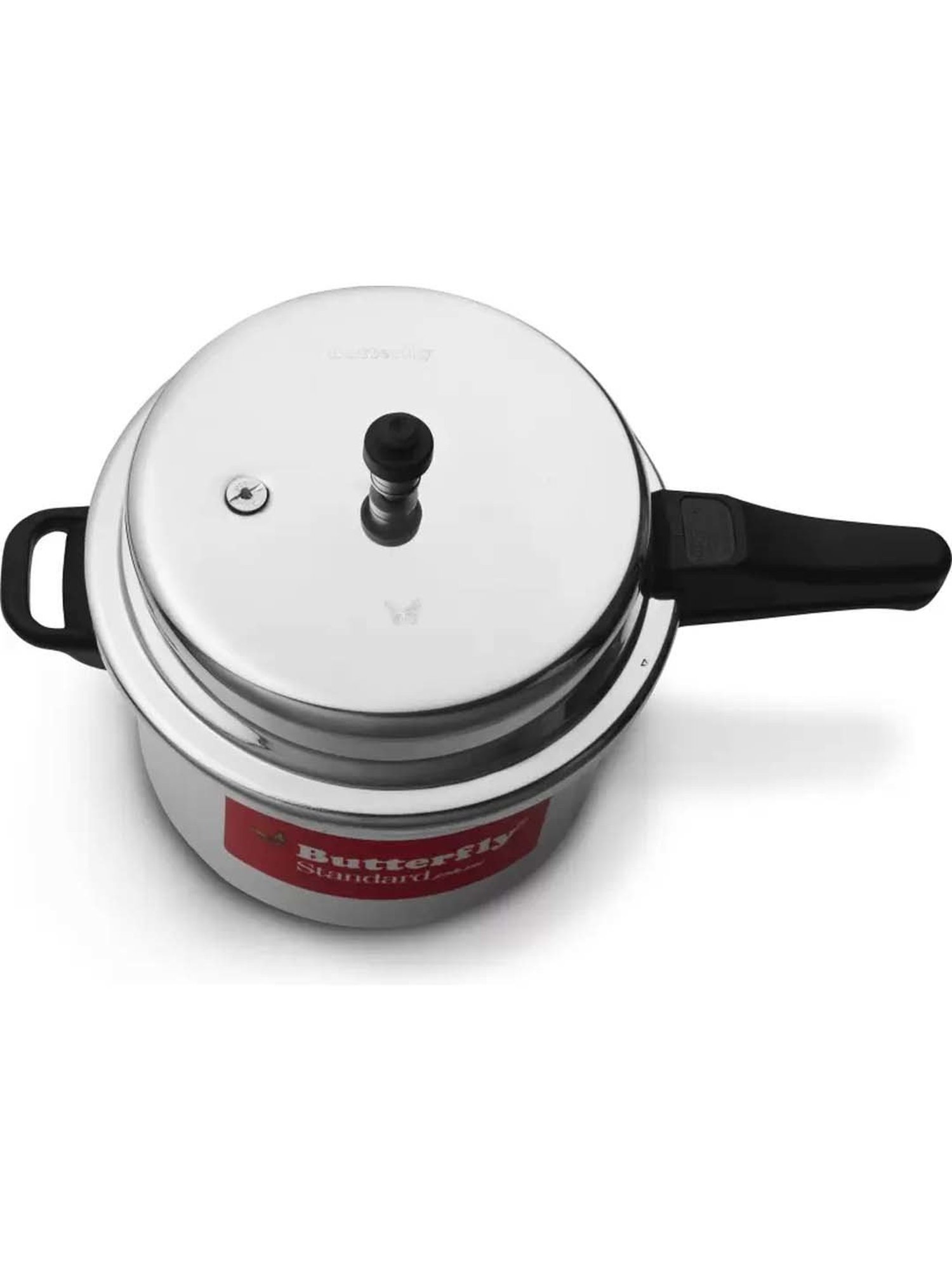 Butterfly Silver Alloy & Plastic Induction Standard Plus Pressure Cooker (7.5 L)