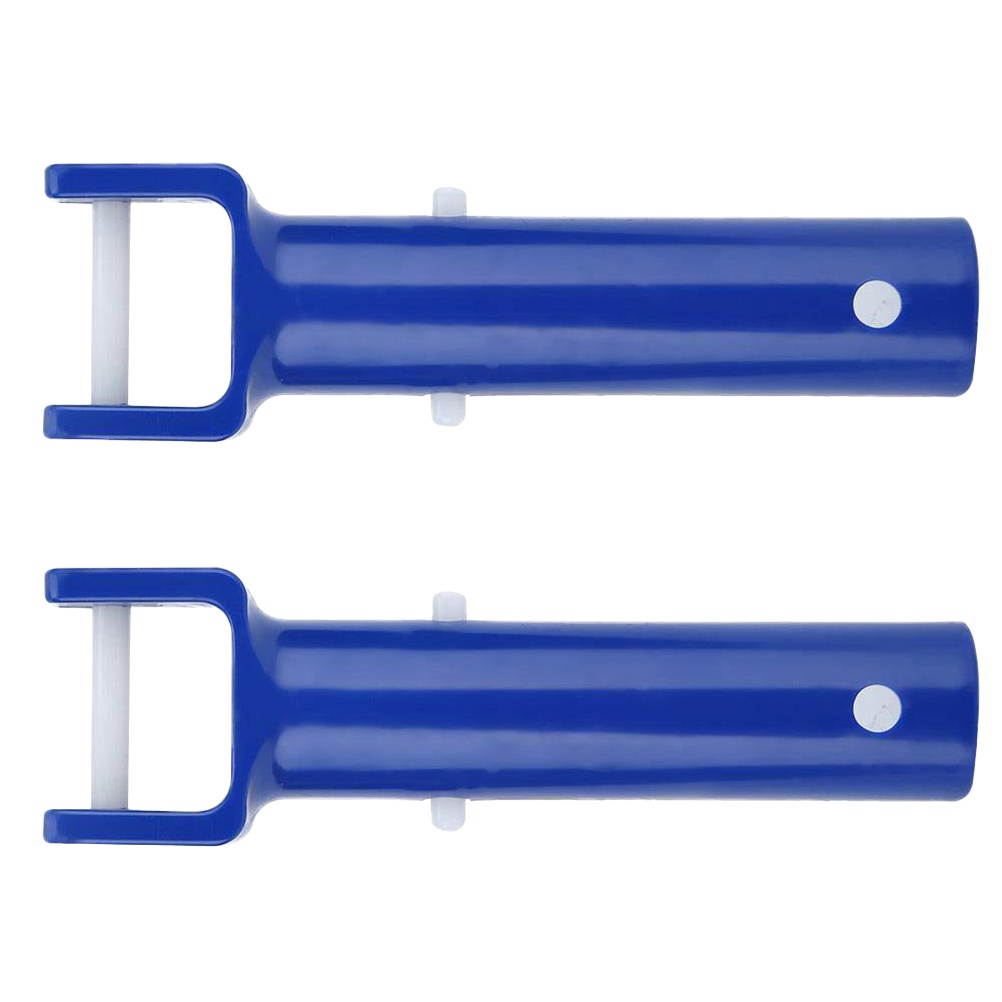 2 Sets Swimming Pool Cleaning Suction Head V Shaped Cleaning Head Cleaning Tool Pool Cleaning Accessories for Home Hotel (Blue)